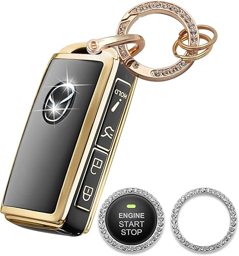 Miniatura 1 de Homaupt Funda para llavero de Mazda compatible con Mazda 3 Hatchback CX-5, CX-30, CX-10 2020-2022, funda de protección de llaves de TPU suave con