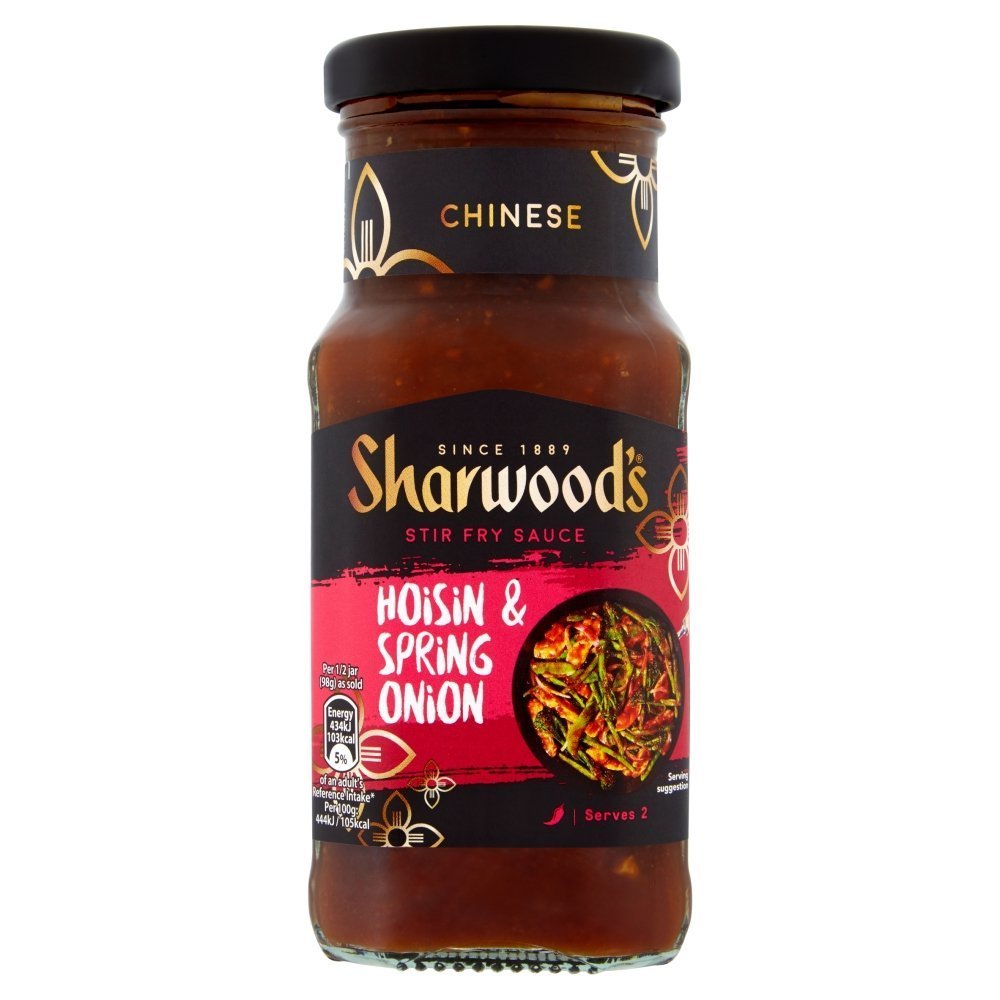 Sharwood der Stir Fry Sauce - Hoi Sin & Frühlingszwiebeln (195g) - Packung mit 6