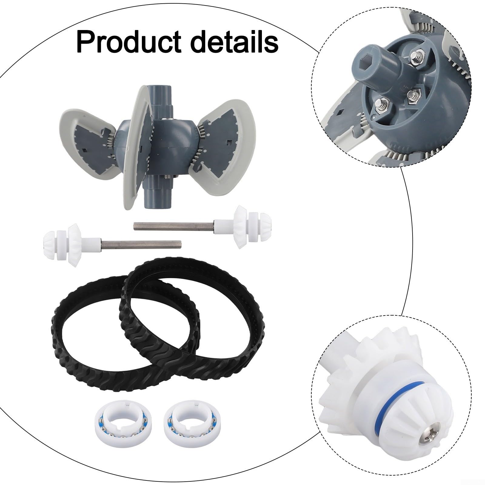 Kit Tune Up para Zodiac Baracuda MX8 y MX6 con motor R0524900 cadenas R0526100 y ejes de transmisión R0525100 para mantenimiento de limpiadores de piscinas