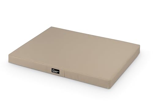 Exclusive Bed Colchón para perros Tina de piel ecológica, rectangular, crudo XXXL 150 cm x 100 cm