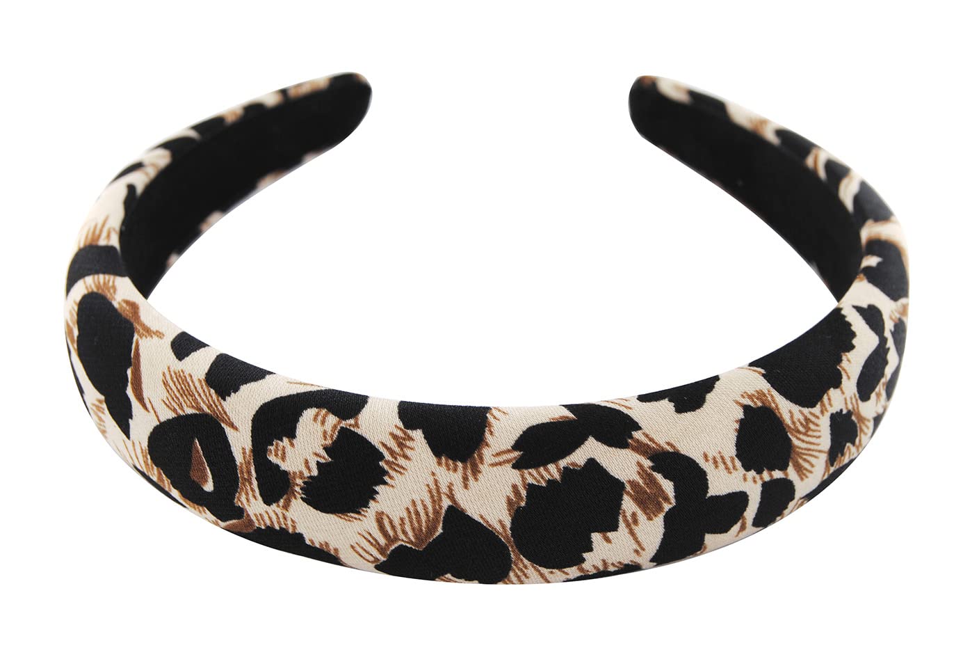 axy Headband with Fabric Padded - Women's Vintage Headband Hair Accessories HRK5B (Brown)