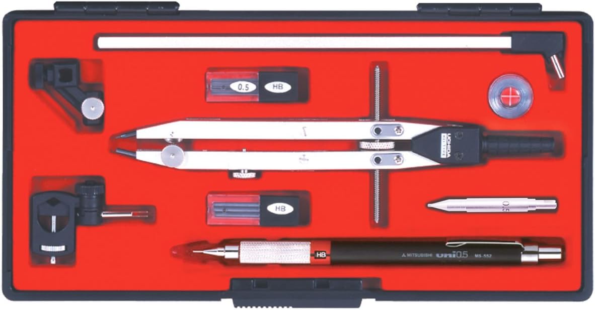 Uchida KD Type Drawing Instrument QB 10 Product Set N 1-730-7401 (japan - View #14