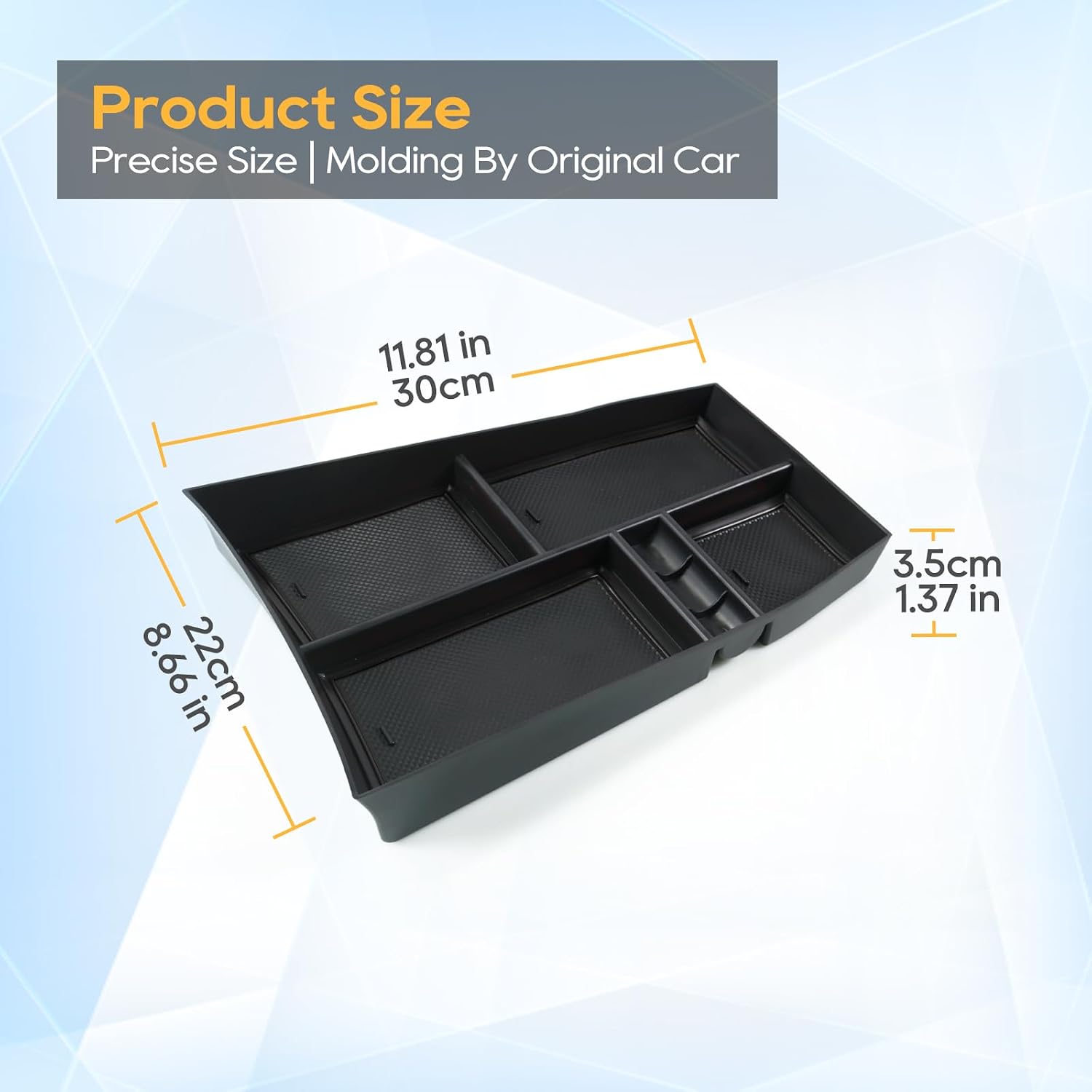 LFOTPP Center Console Organizer LOWER for 2021 2022 2023 2024 2025 2026 Nissan Rogue[S/SL/SV/Platinum] T33 Armrest Storage Box Organizer Tray Holder Rogue Accessories Tray (Black)