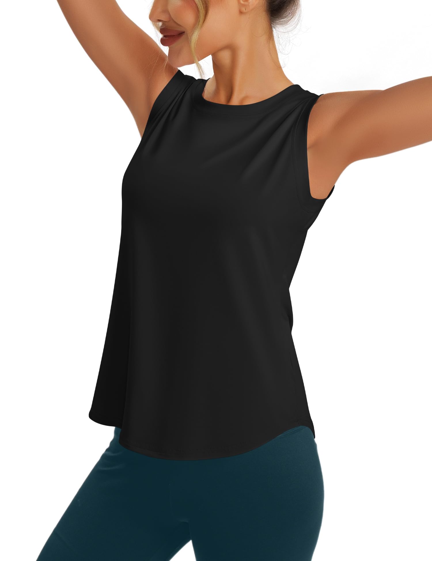 Top Deportivo sin Mangas para Mujer Tennis Fitness Shirt Top Deportivo de Yoga Ligero para Mujer