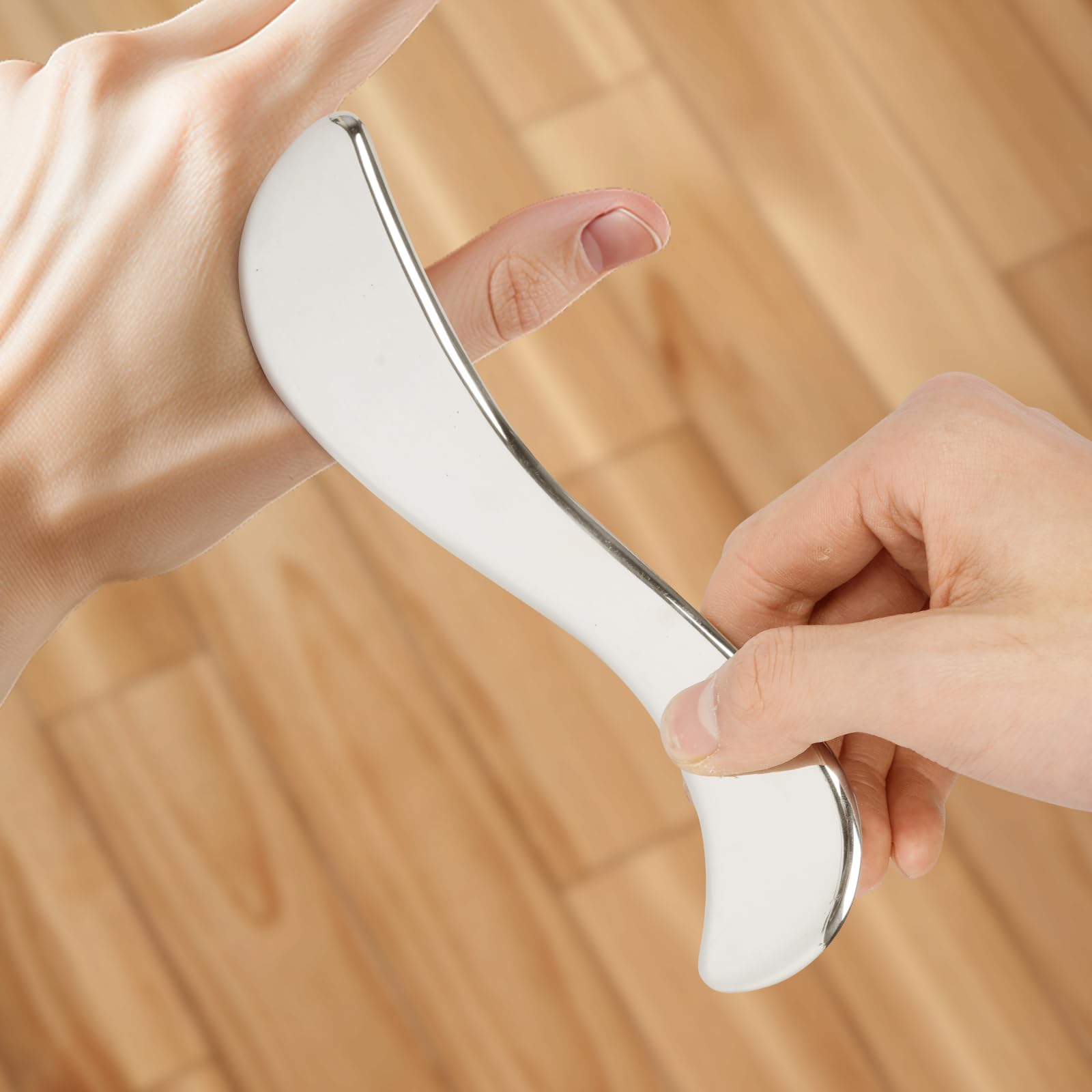 Zestaw 8 w 1 Gua Sha skrobak do mięśni ze stali nierdzewnej do fizjoterapii ciała Gua Sha z organizerem Narzędzie do masażu tkanek miękkich do SPA, masażu, redukcji bólu mięśni, pielęgnacji