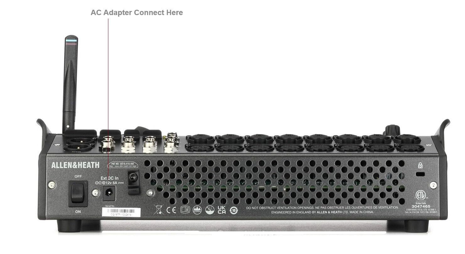 Amazon.com: Twist Lock AC Adapter Compatible with Allen & Heath CQ
