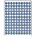 Tag-A-Room Color Coded Numbered Label Dots, 960 count