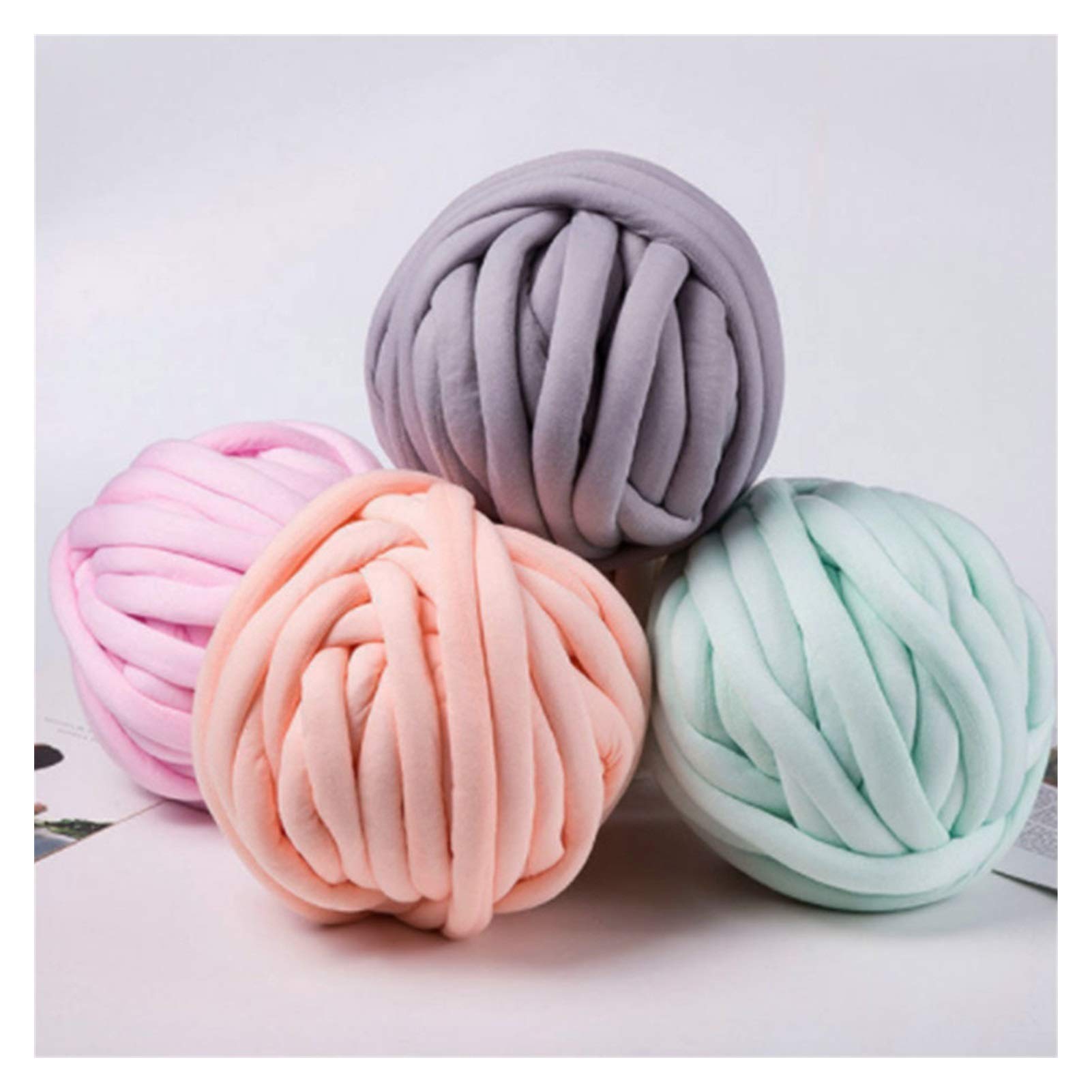 Włóczki do ręcznego dziergania, Chunky Yarn For Hand And Arm Knitting Giant Blankets Multicolor 500g 25m(2)