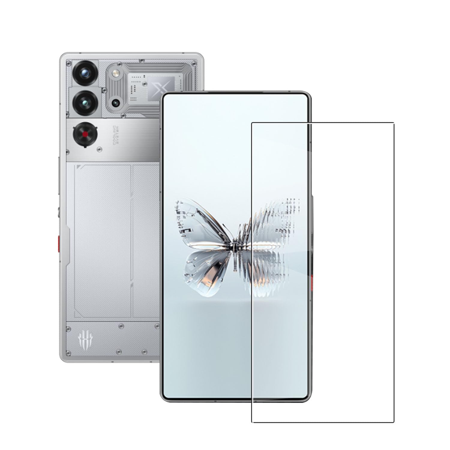 (1枚ガラスフィルム )対応 Redmagic 10 Pro / 10 Pro+ガラスフィルム 採用【日本製素材旭硝子製】 強化ガラ ス 液晶保護フィルム 高透過率 薄型 硬度9H 厚さ0.26mm超薄型 2.5D ラウンドエッジ加工 飛散防止処理