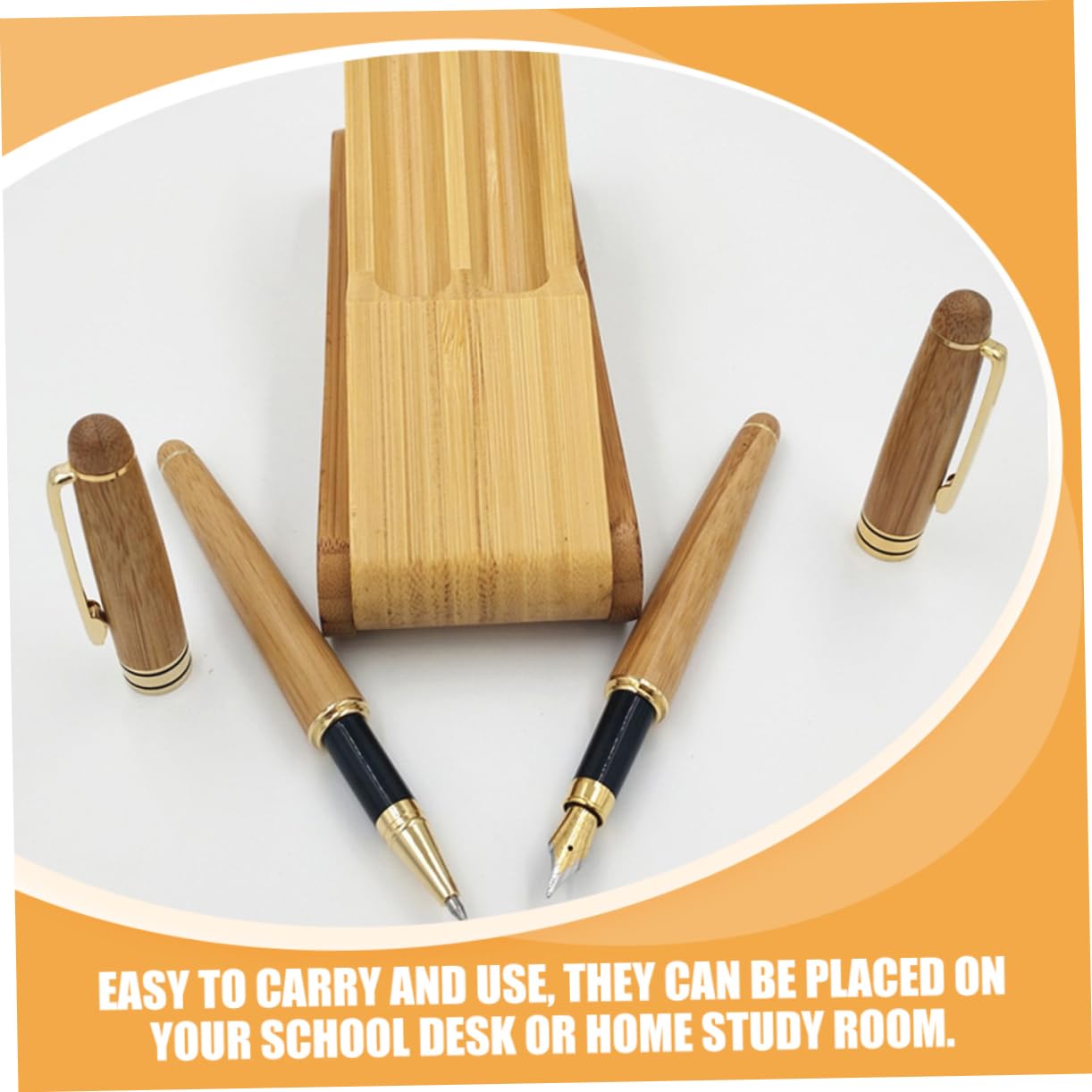 Healvian 3 Ensembles Plume avec Boîte pour Calligraphie et Professionnelle