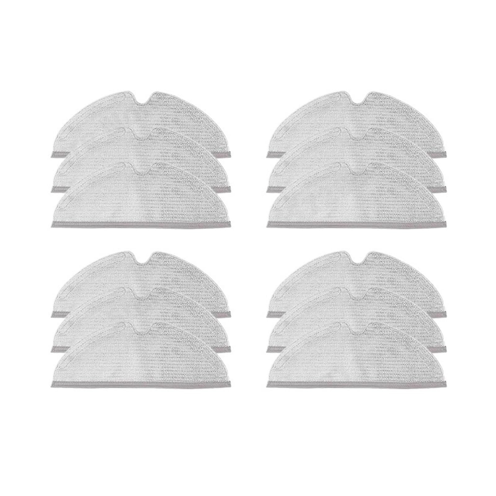 PORRSYDCD Main Side Brush Filter Mop Dust Bag Robot Vacuum Cleaner Accessories，Compatible With Roborock Q8 Max / Q8 Max Plus / Q5 Pro Plus Spare Parts(MOP X12)
