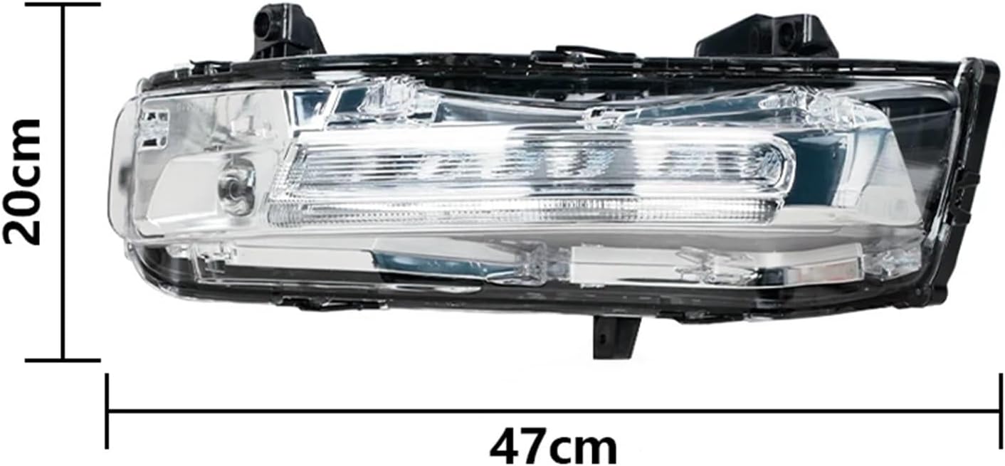 Compatible With Mustang 2018 2019 2020 European Versions LED Front Fog lights DRL Fog Lamp Turn Signal Light headlights Car Accessories(Left)