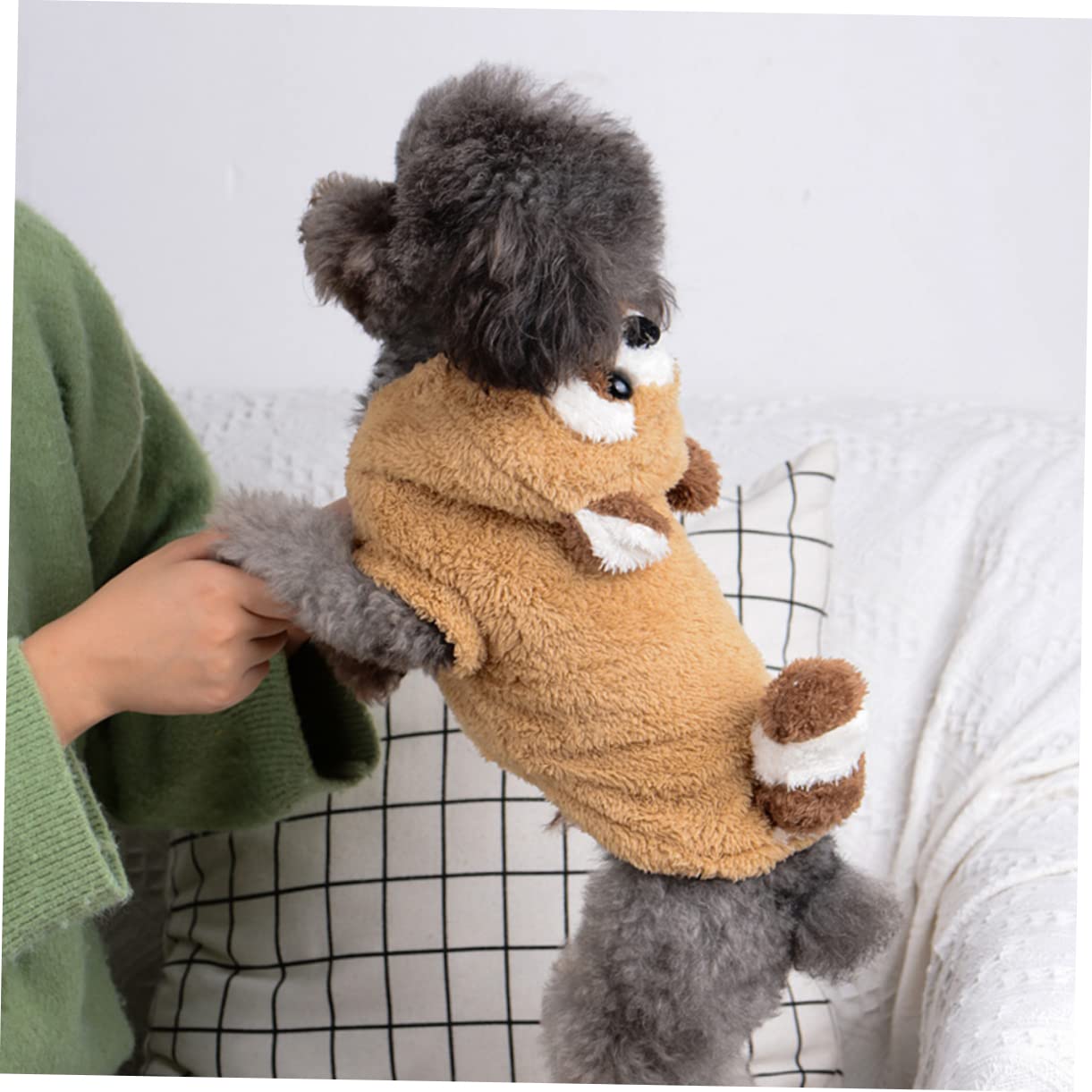 HEMOTON Cappotto in Cotone per Cani Abbigliamento per Animali Domestici Felpe Cappuccio per Uso Quotidiano e Attività all Aperto