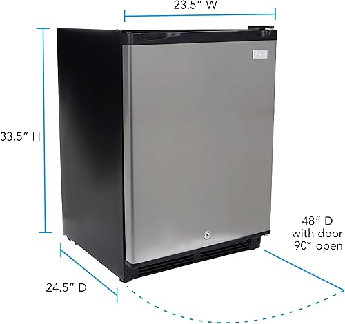 Miniatura 6 de Avanti AR52T3SB Mini Fridge Compact Refrigerator for Home Office or Dorm, Auto Defrost with Reversible Door, Energy Star Rated, Black