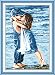 YEESAM ART New Cross Stitch Kits Advanced Patterns for Beginners Kids Adults - Lovers Seaside 11 CT Stamped 39×54 cm - DIY Needlework Wedding Christmas Gifts