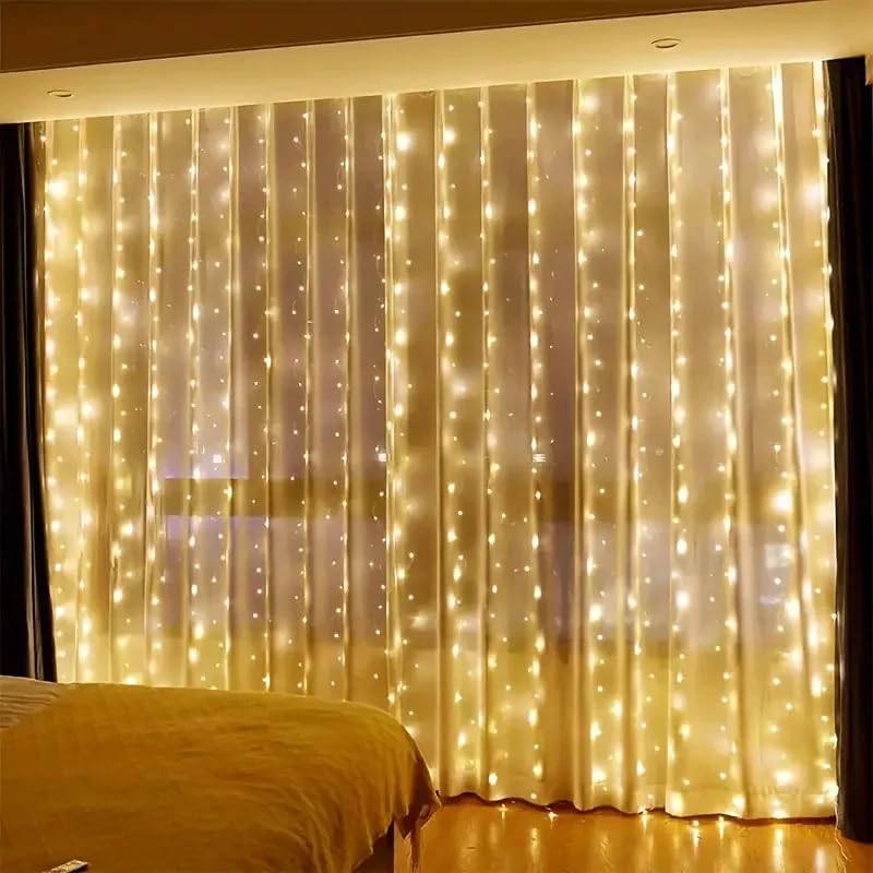 USB LED Fairy Lights, 4m x 3m, 450 LEDs, Warm Light, Decorative String Lights with Remote Control