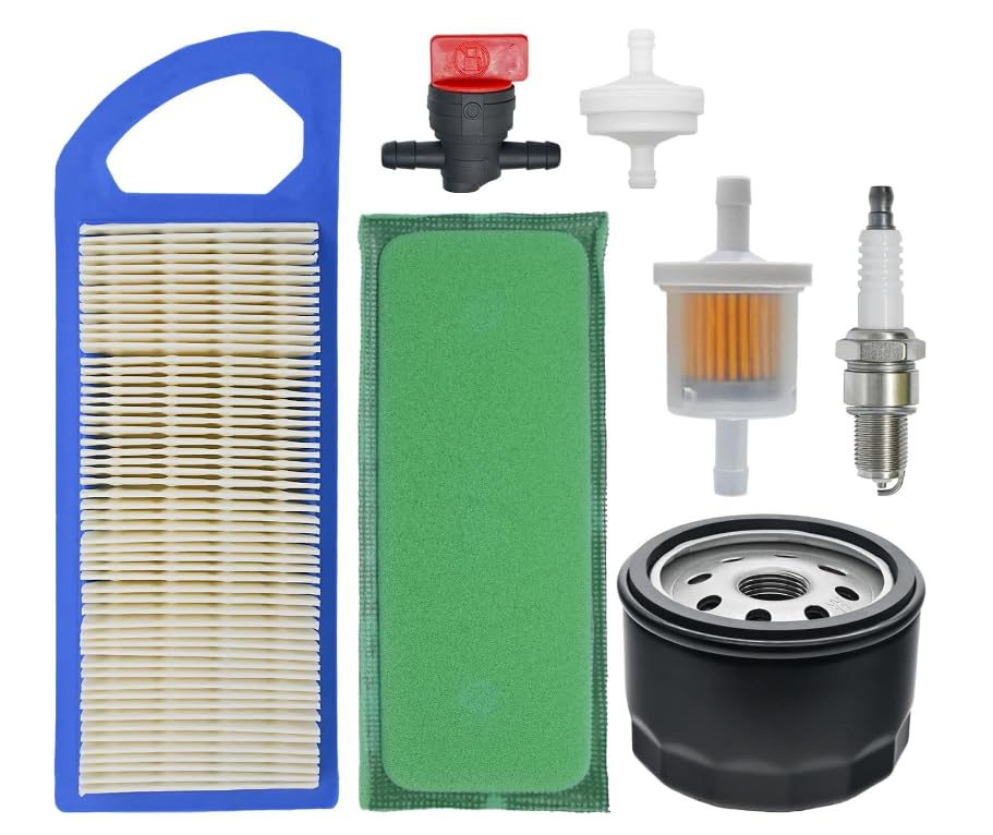 Zestaw Filtrów Powietrza 698083 Zamiennik dla Silnika Kosiarki John Deere GY20573 L100 LA105 LA110 LA100 LA115 L105 L107 Zamiennik dla BS 697153 794422 697014 795115 Zestaw Filtrów Olejowych