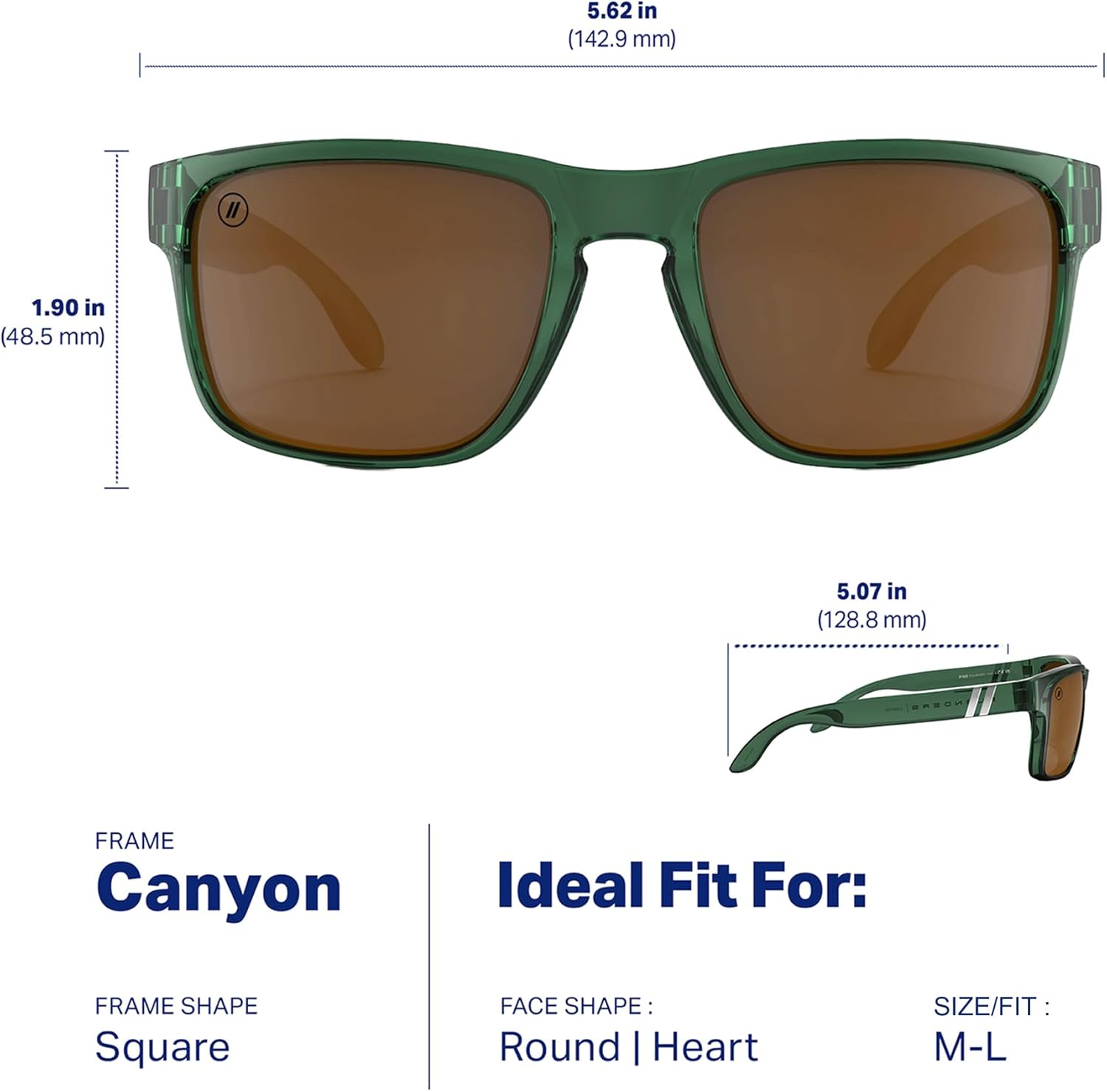 Blenders Eyewear Canyon – Polarized Sunglasses – Active Style, Durable Frame – 100% UV Protection – For Men & Women - Image 6