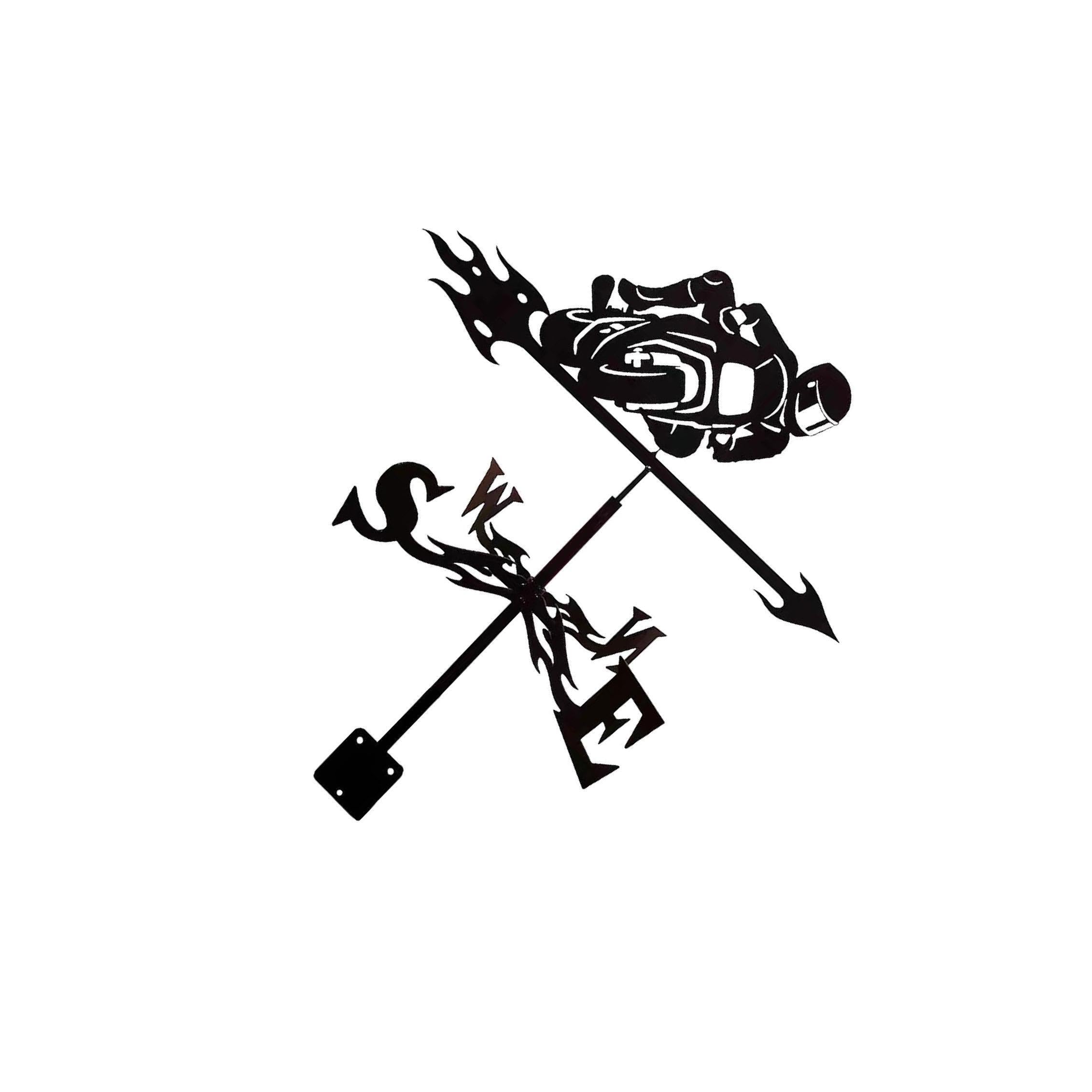 QUXVUIS Wind Vane Roof Yard Decoration Accessories Decor Innovative Shapes Captivating Yard Decor Solutions Is Loved By Everyone And Is Decoration For Garden