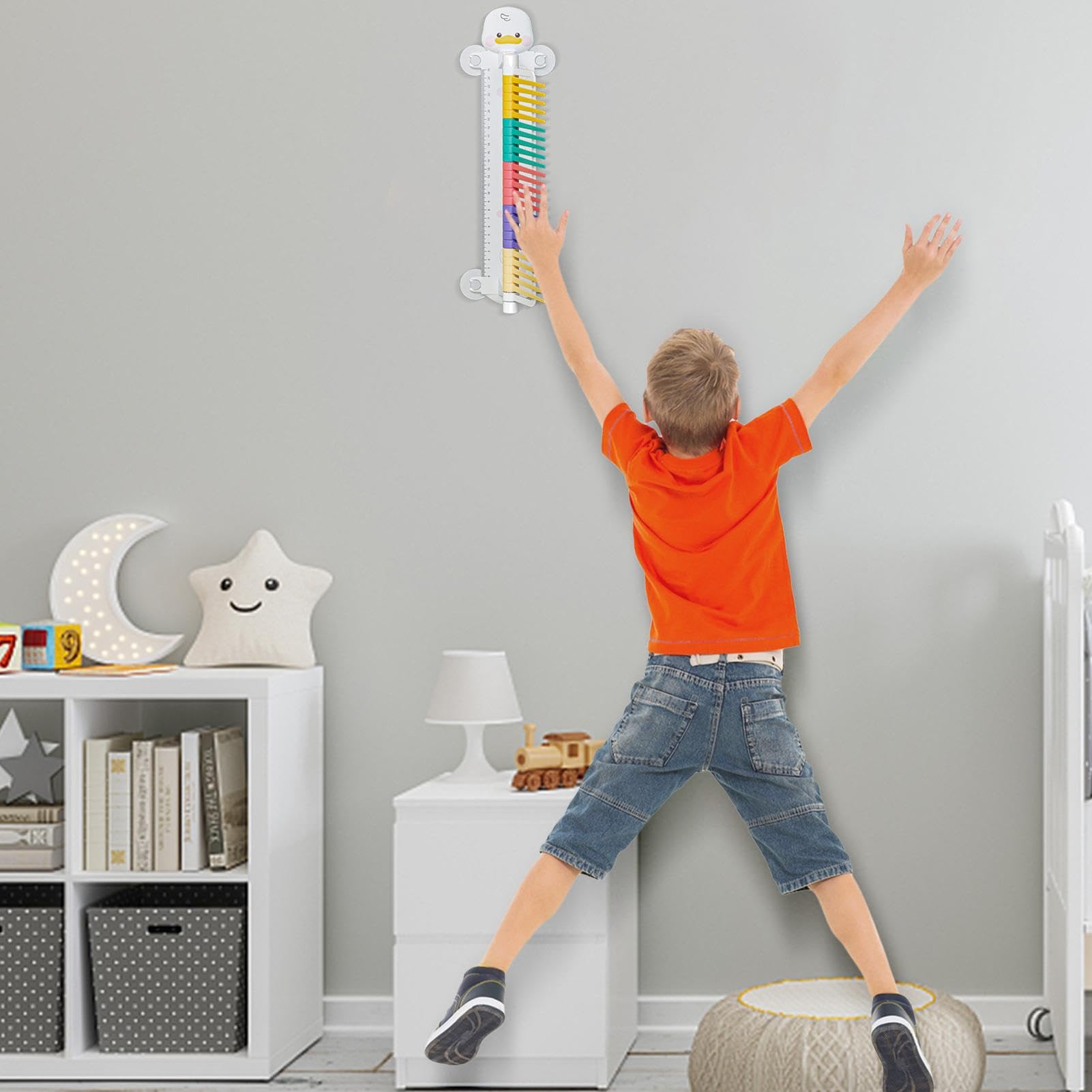 Messwerkzeug für die Sprunghöhe, vertikaler Sprungteststab, Sprunghöhen-Prüfstab, Springmessungs-Teststab, Volleyball-Spike-Trainer, Höhenmessgeräte, Kinder und Erwachsene