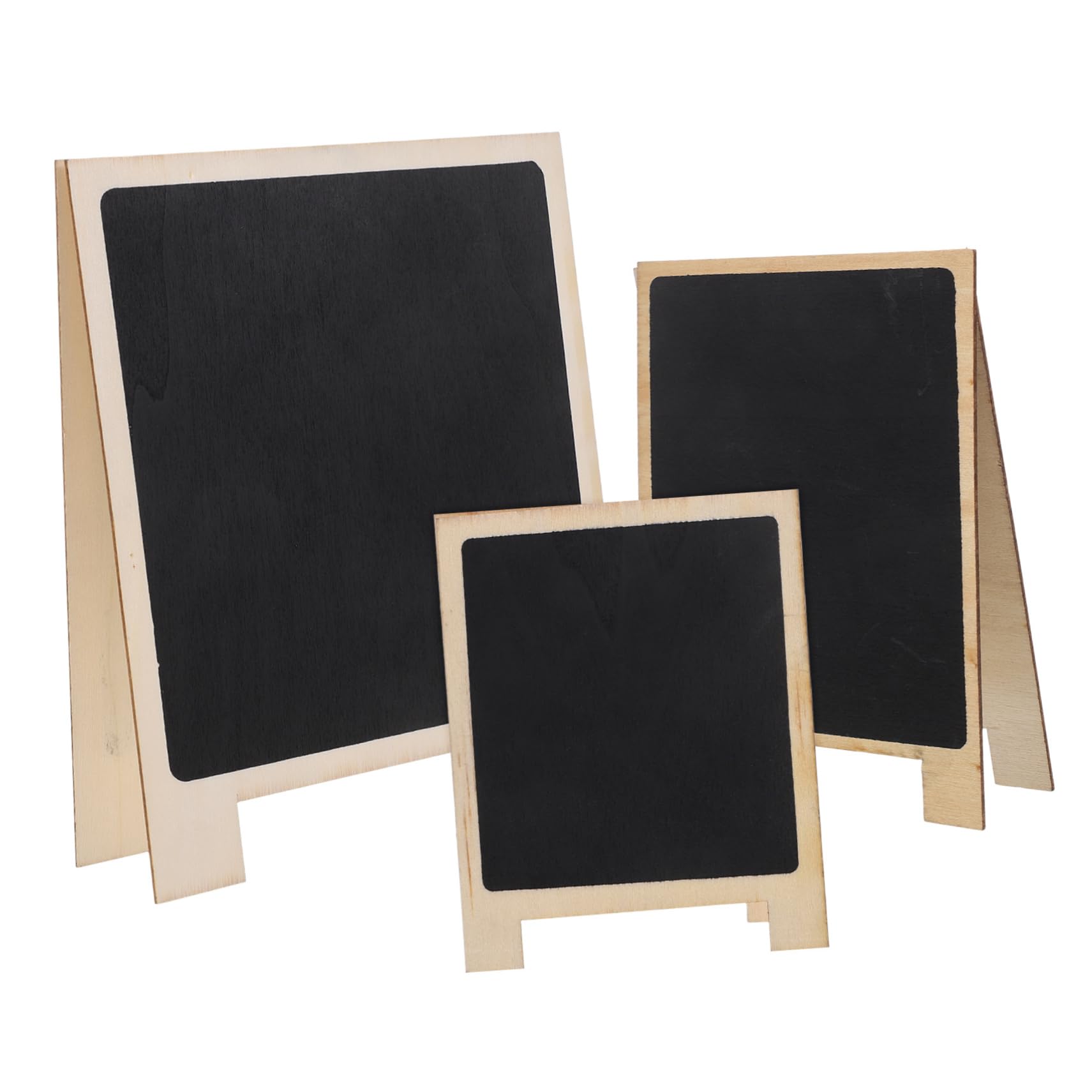 Operitacx 15stücke Mini Kreidetafel Mit Holzrahmen Doppelseitige Tischtafel Für Nachrichten Menüs Dekoration Leicht Und Tragbar Für Zuhause Bars Und Events