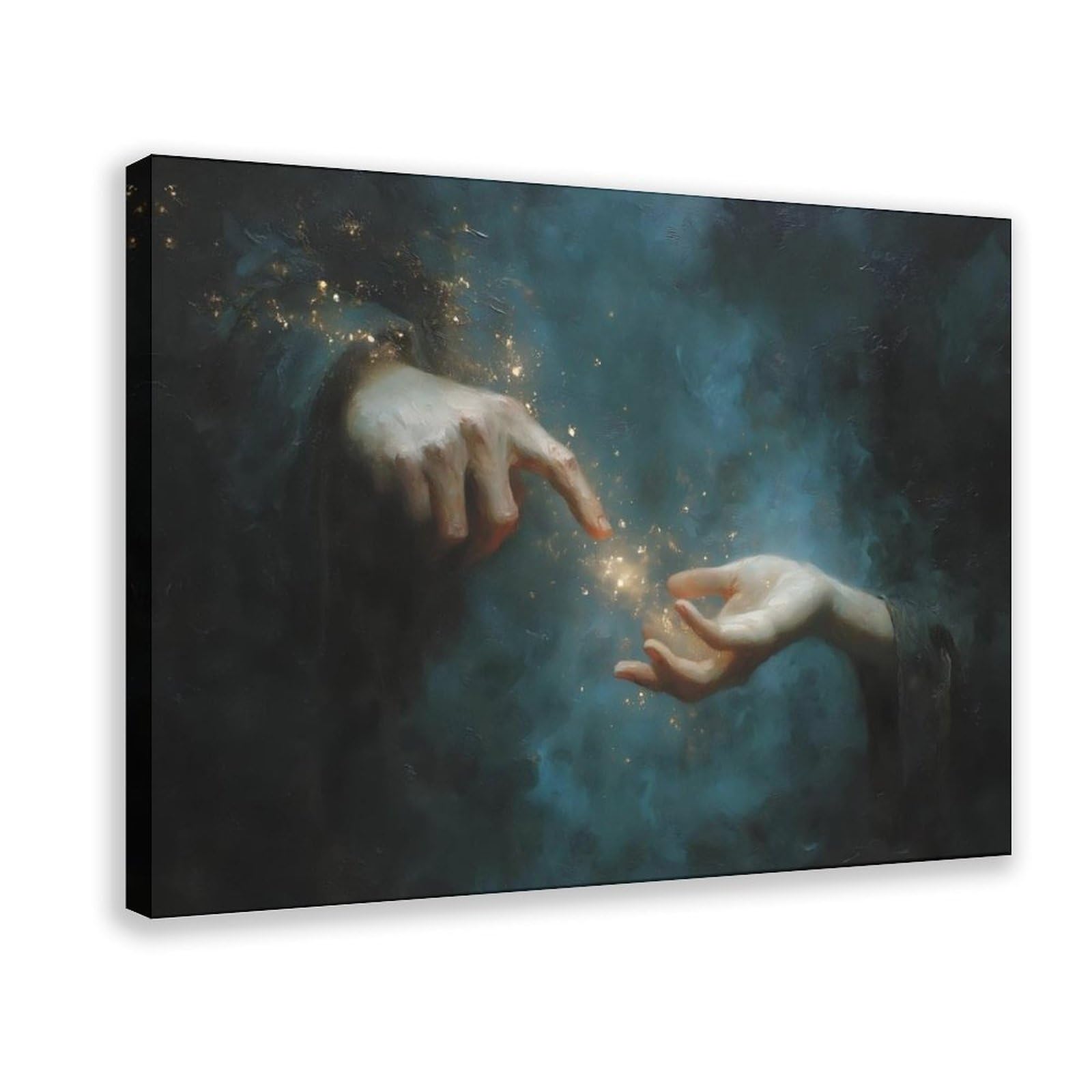 Bareronor Frame Magic Touch Canvas Poster Bedroom Decor Landscape Office Room Decor Gift 20" L X 30" W