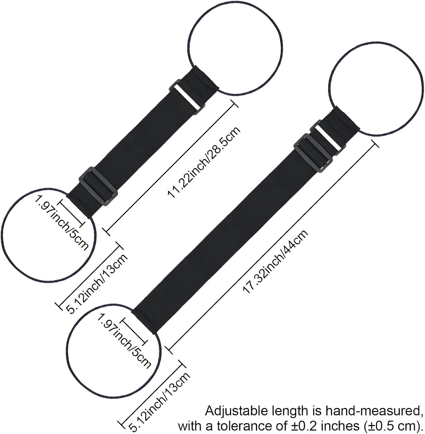 Add Bag Luggage Strap for Suitcases - LHZHLE 2 Pcs Adjustable Bungee Straps