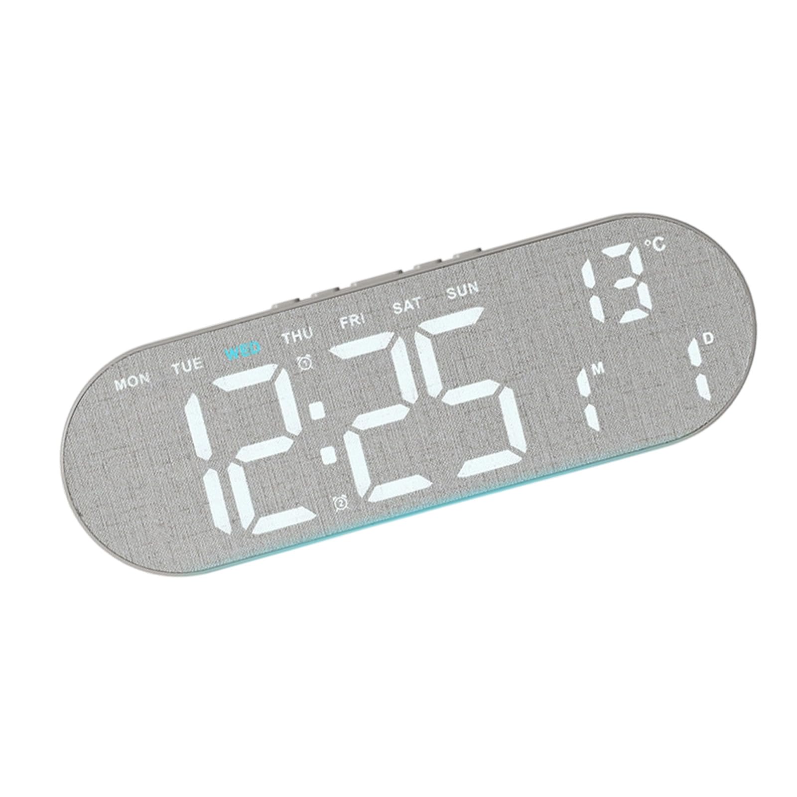 Elnwnnkc Alarm Clocks for Bedroom Living Room Digital Clock Digital Alarm Clocks with Time Day of Week Date Temperature Desk Clock