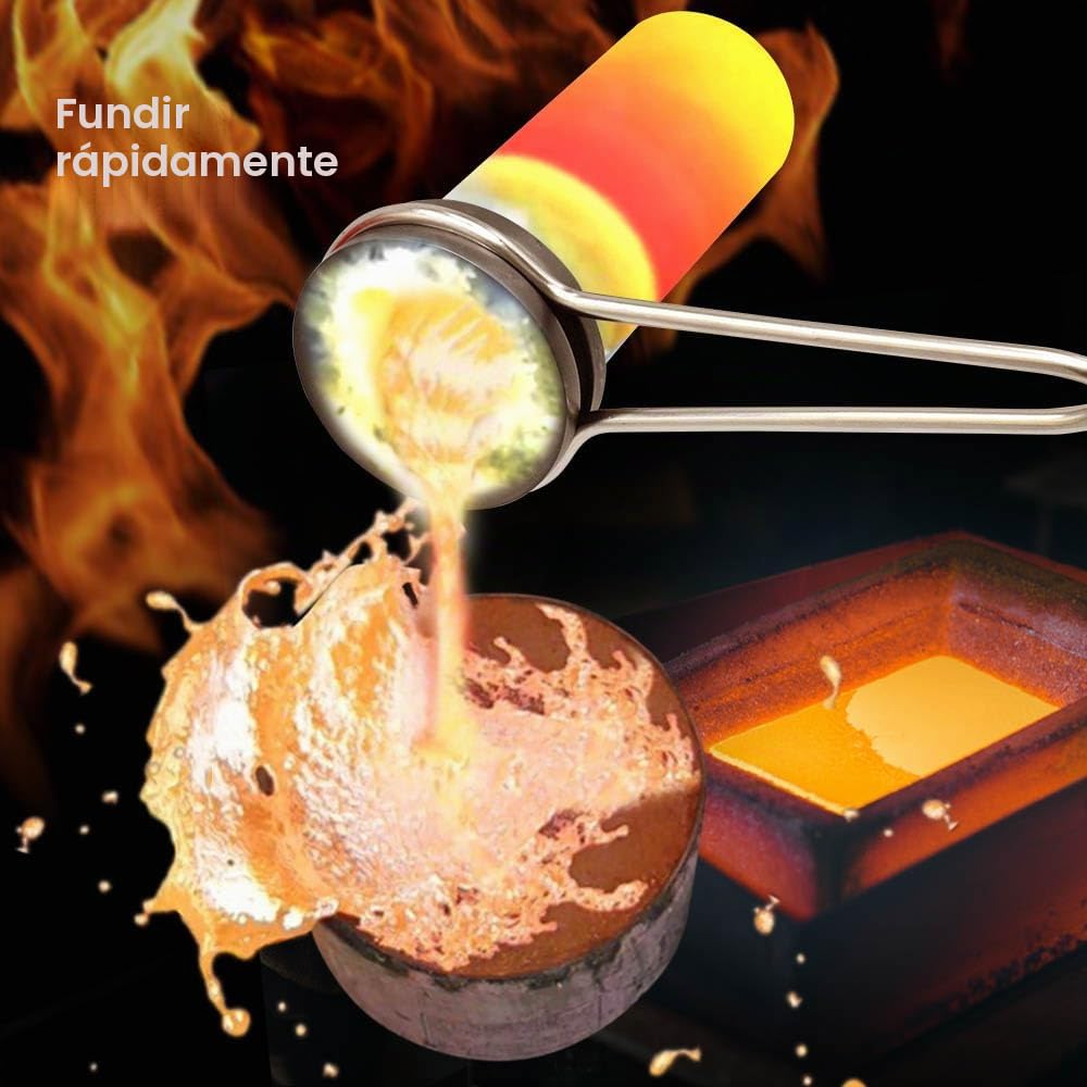 TOAUTO horno de fusión de oro de 3 kg, aluminio 110 V horno de fundición de refinado, Stock estadounidense