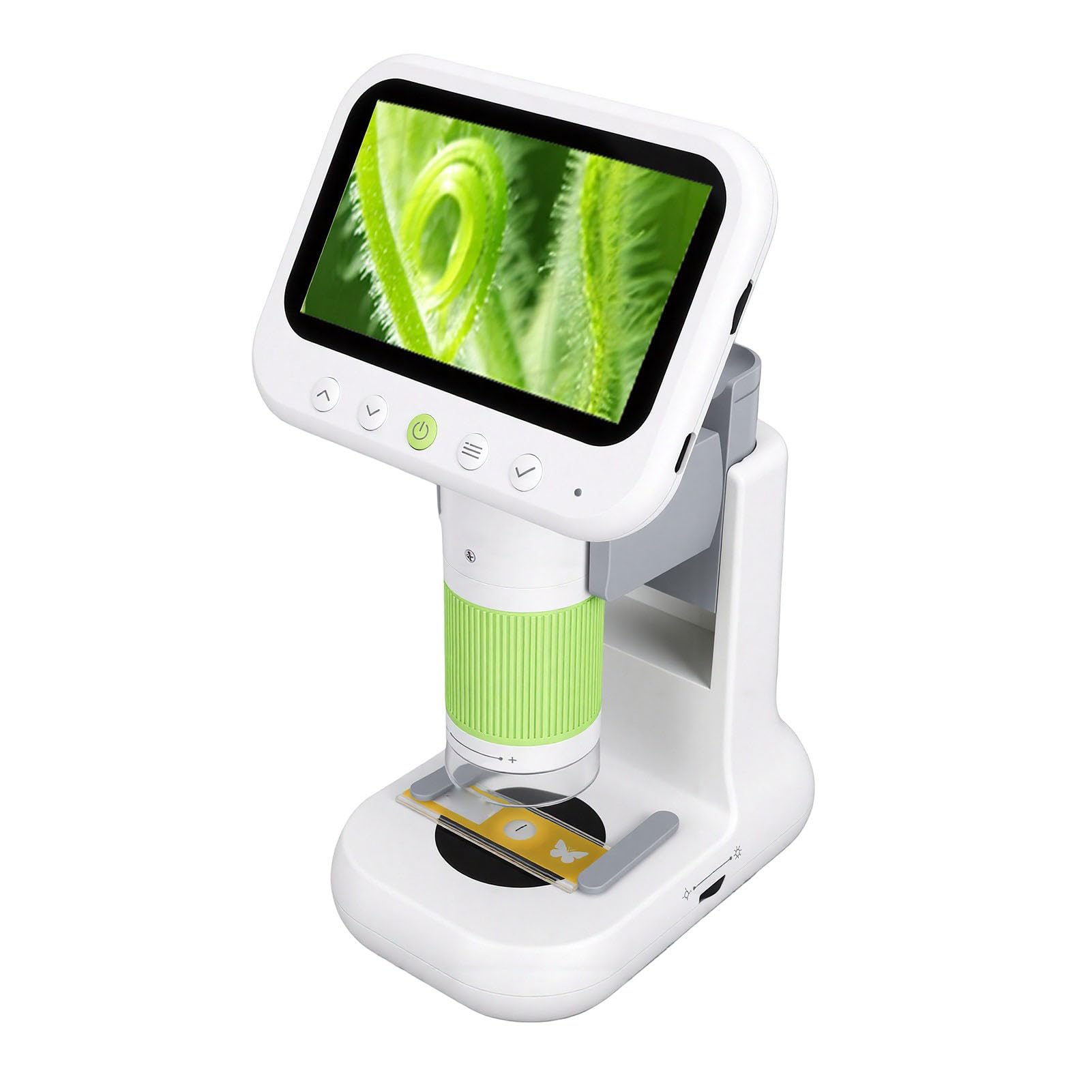 Microscopio Digital para Niños, Zoom 50X - 500X con Pantalla 4.3" 1080P, Soporte Portátil Modos Duales, Luces LED, Almacenamiento de 8 GB, Juguetes Científicos para Estudiantes y