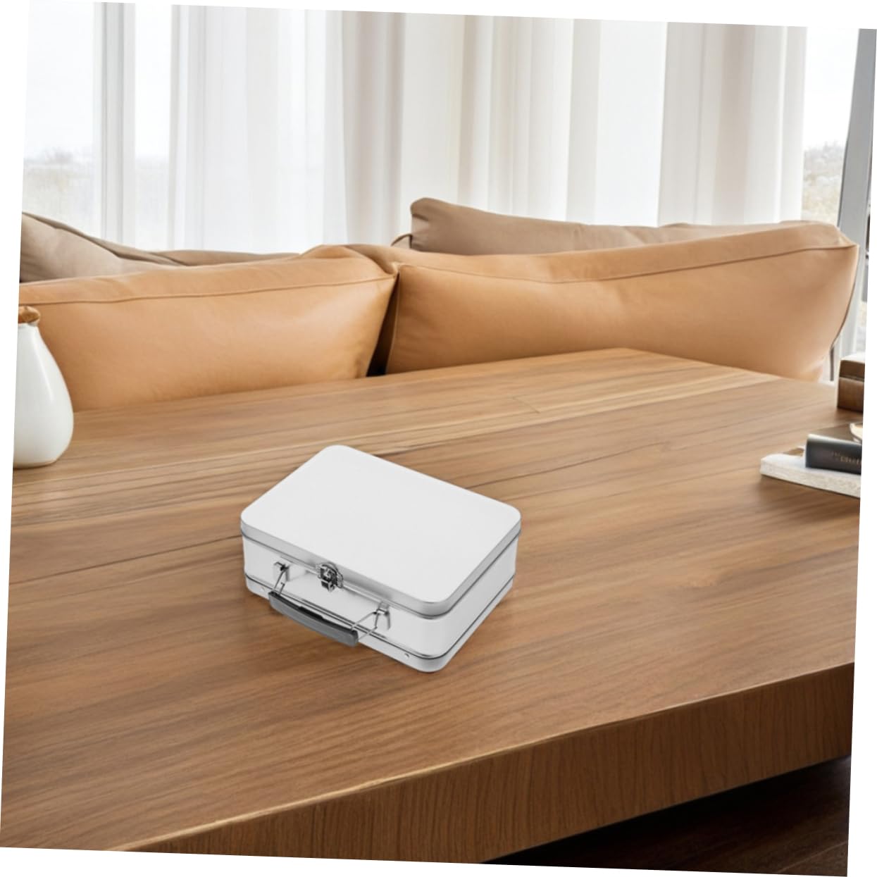 DECHOUS 2pièces Boîte Métal Portable Style Rétro Pour Déjeuner Ou Collation Extérieur Avec Fermeture Sécurisée Et Capacité