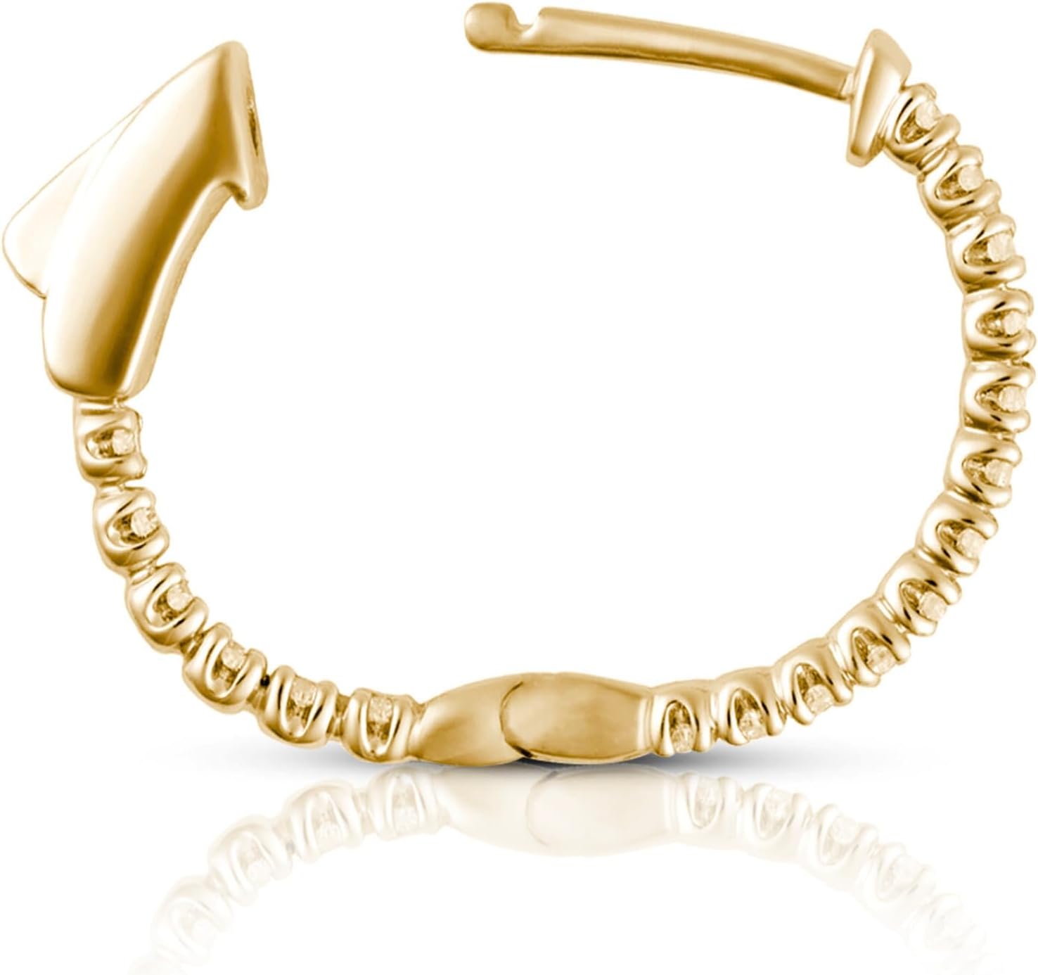 Amazon Essentials IGI Certified 0.5 Carat Genuine Lab Grown Diamond Hoops - 14k Solid Gold Inside Out Hoop Earrings for Women - Hoop Earrings for Women - Gold Earrings - Size 17mm