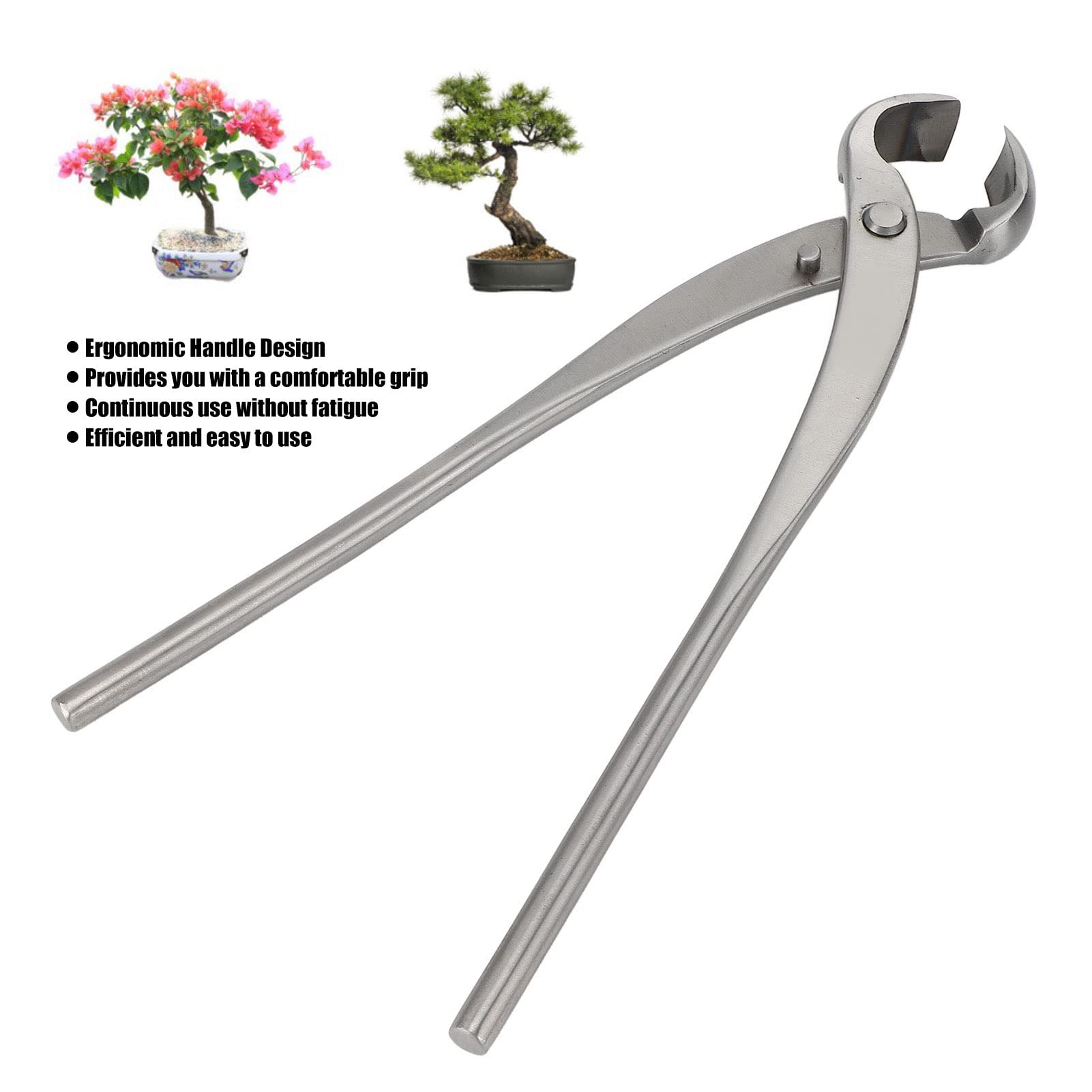 Forbici per Bonsai, Cesoie Concave in Acciaio Inossidabile per Potatura di Rami, Forbici con Manico Lungo per Bonsai,
