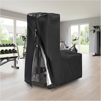 Elliptical Exercise Machine Cover 420D Waterproof Dustproof Oxford Fabric, Heavy Duty Protective Cover for Indoor Outdoor Home Gym Elliptical Trainer 65" H 27" W 55" L