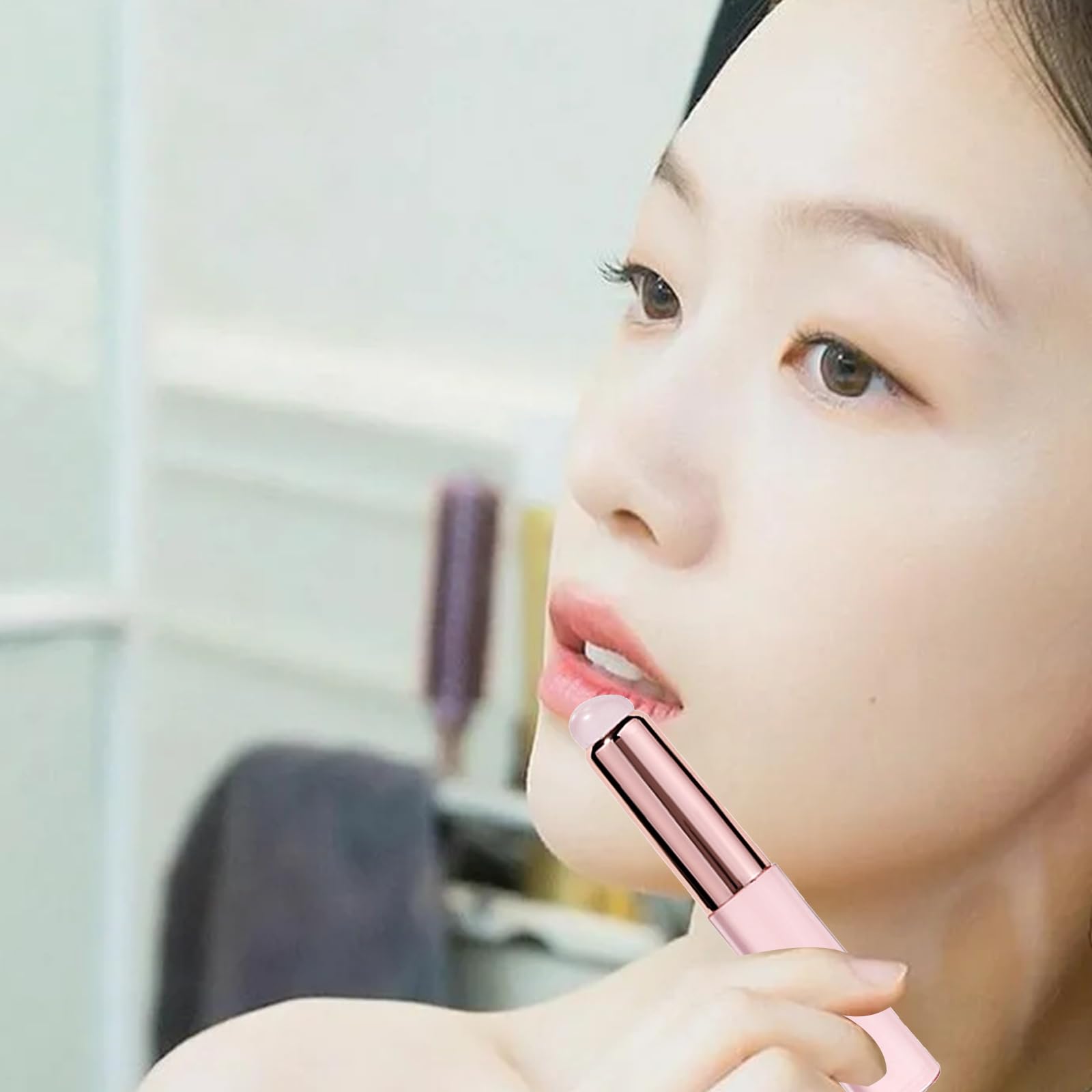 Rossetto Applicatore Silicone Lip Brush Make Up Brush Silicone Pennello Correttore Trucco Pennelli Testa Rotonda Lip Brush