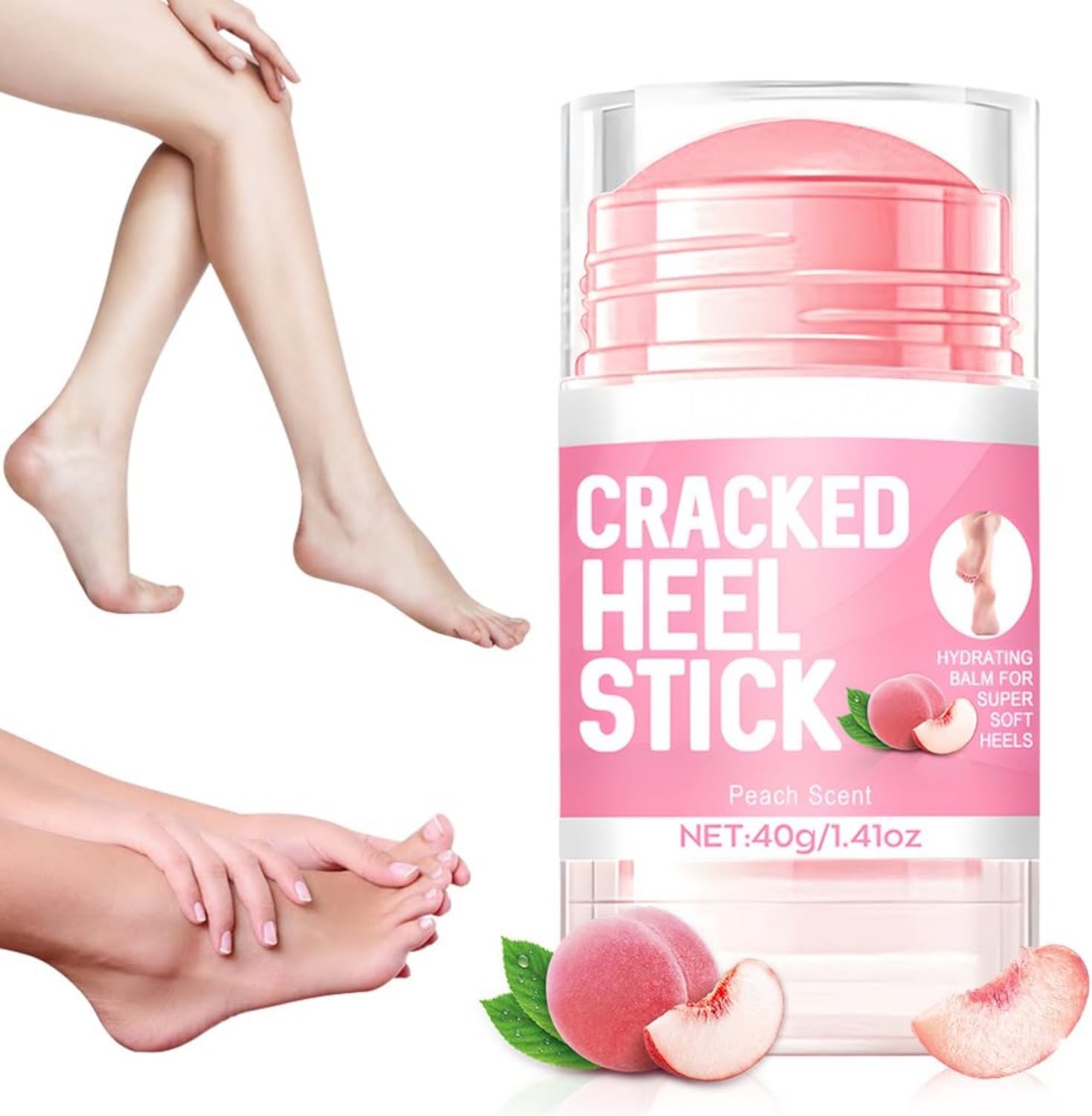 60% Urea Hydrating and Anti-Cracking Foot Cream, 2025 Upgraded Hand and Foot Cream Urea Moisturizer, Moisturising and Relieves Cracking and Dryness Foot Creams (Pink, 1PCS)