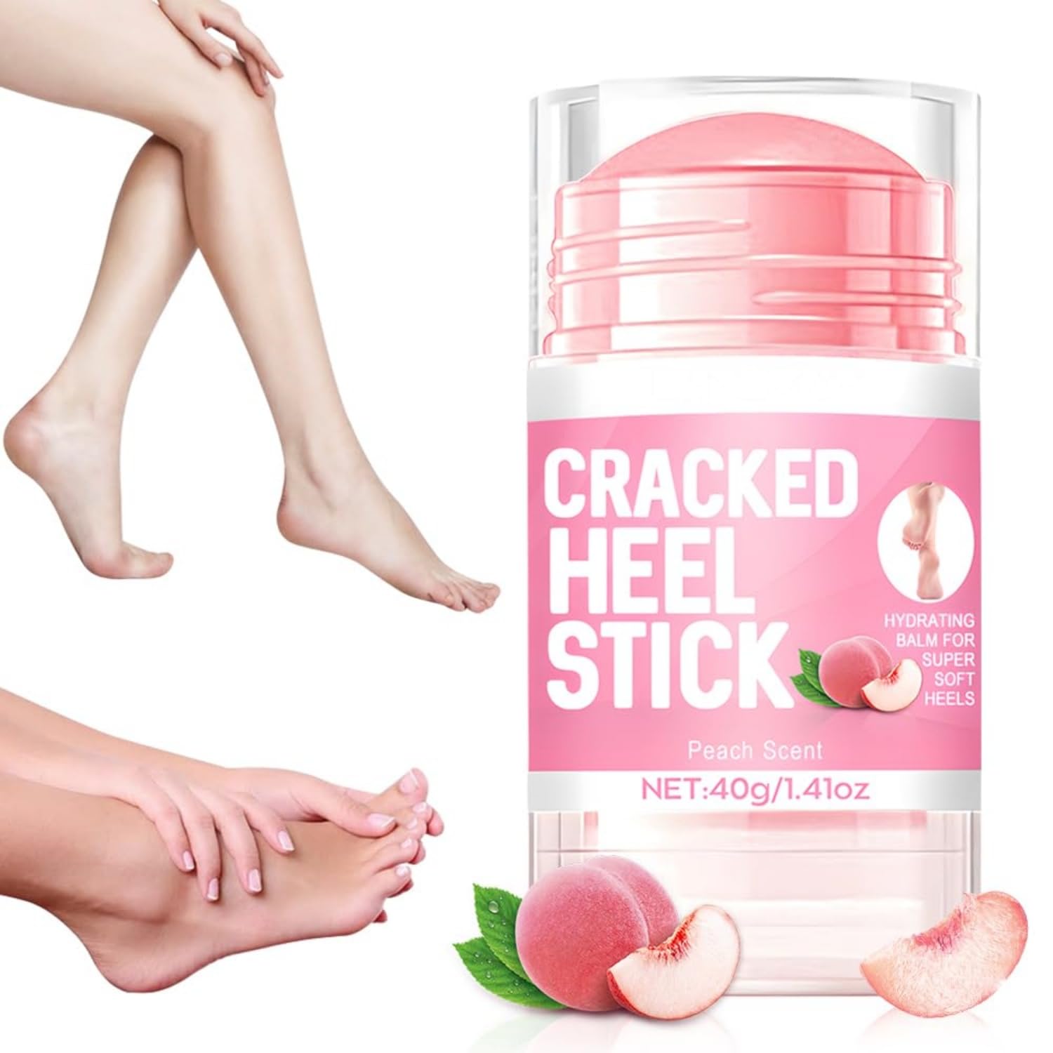 60% Urea Hydrating and Anti-Cracking Foot Cream, 2025 Upgraded Hand and Foot Cream Urea Moisturizer, Moisturising and Relieves Cracking and Dryness Foot Creams (Pink, 1PCS)