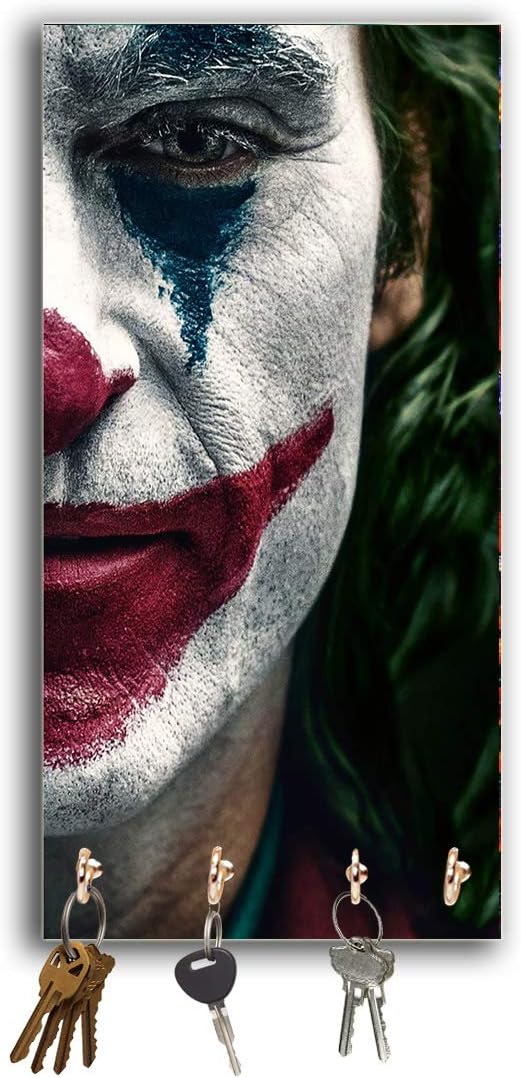 casemantra® Latest Joker Printed Designe for Home Wall Decor Keychain Holder Hanger - Key Holder