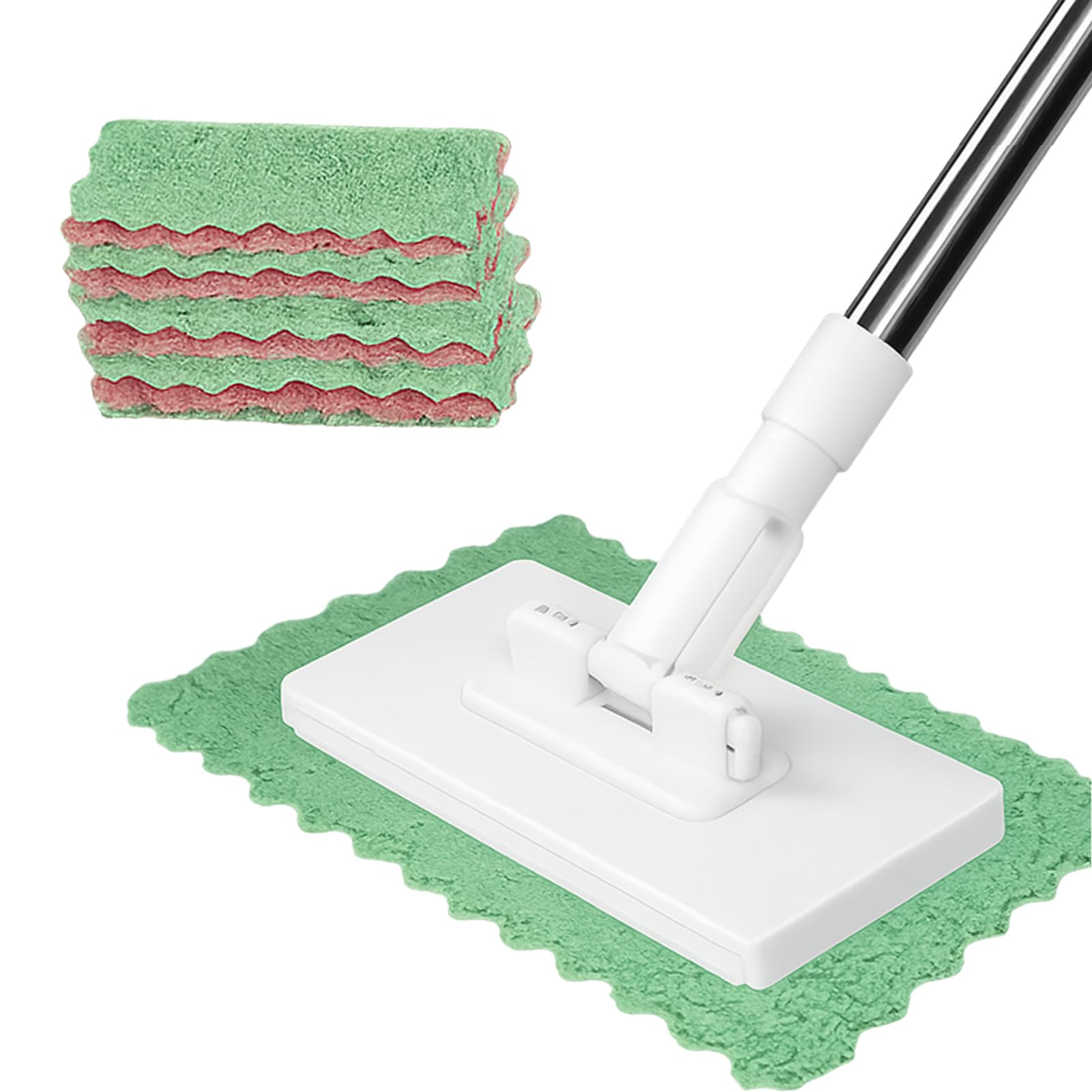 Nimedala 1 Mop Lazy Mop Clip On - Snap Grip Mini Mop With Reusable Cloths (,With 4 Cloth)