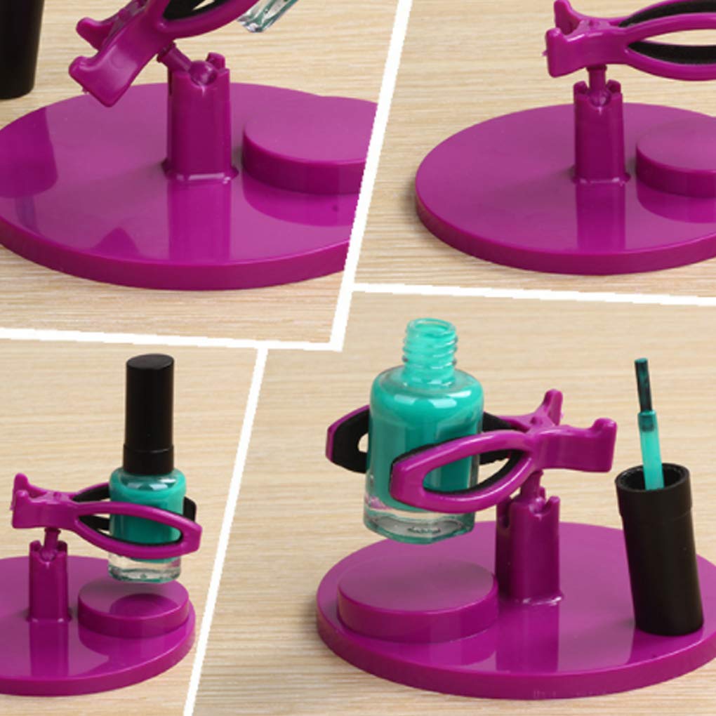 Nagellack-Flaschenhalter Aus ABS – Neigbarer Clip Für Einfache Maniküre