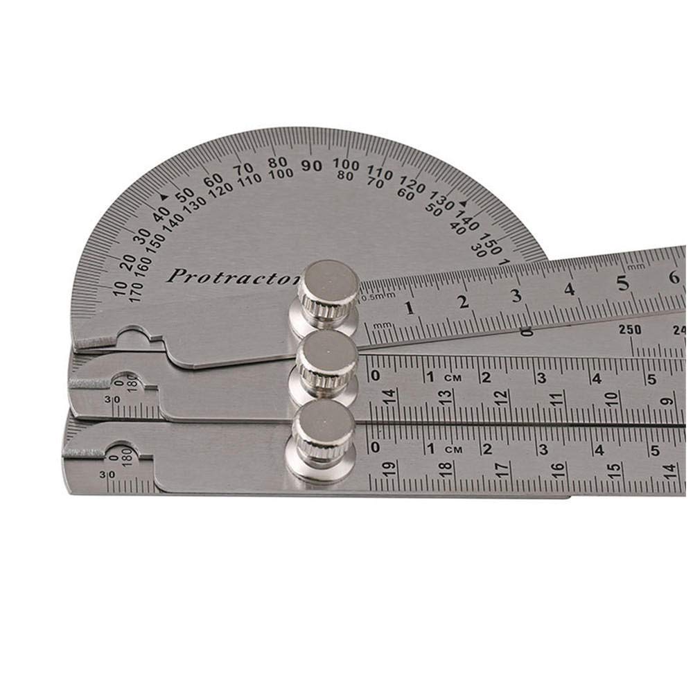Hoek Liniaal, Multifunctionele hoge precisie Board Liniaal, roestvrij staal, grote gradenboog-Enkele arm 90* 150 mm
