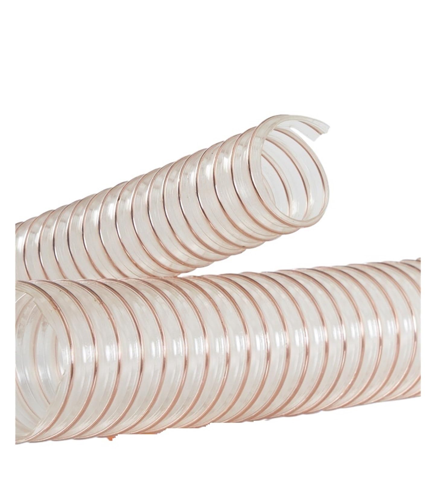 Flexible Aspiradora Limpieza Manguera Manguera de poliuretano PU, tubo de vacío de ventilación antiestática, máquina de grabado de alambre de acero transparente, eliminación de polvo(1M_OD 140MM)