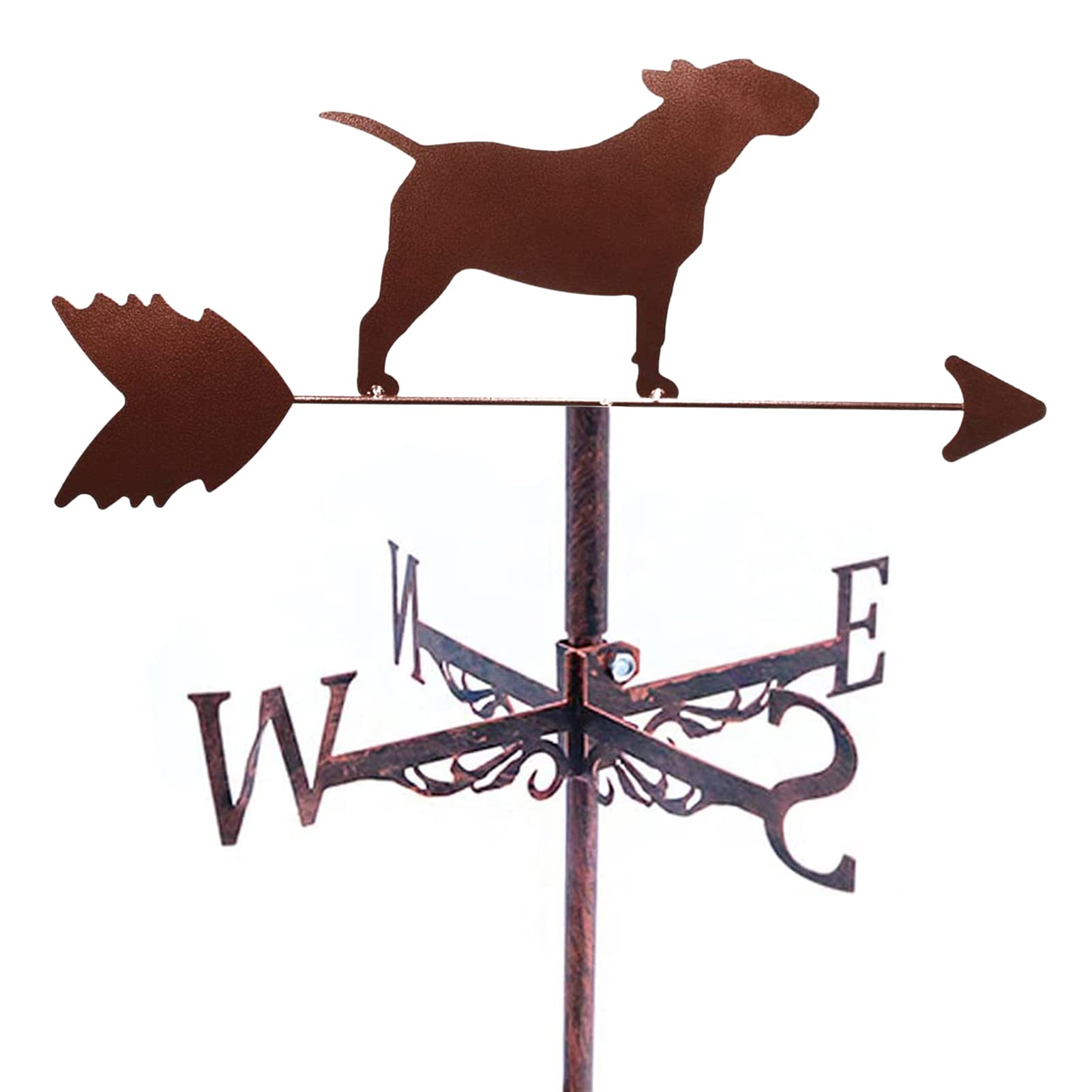 WIQUYBML wind vane for Roof Creative Shar Pei Weather Vanes Wind Direction Indicator Outdoor Garden Farm Yard Decorations