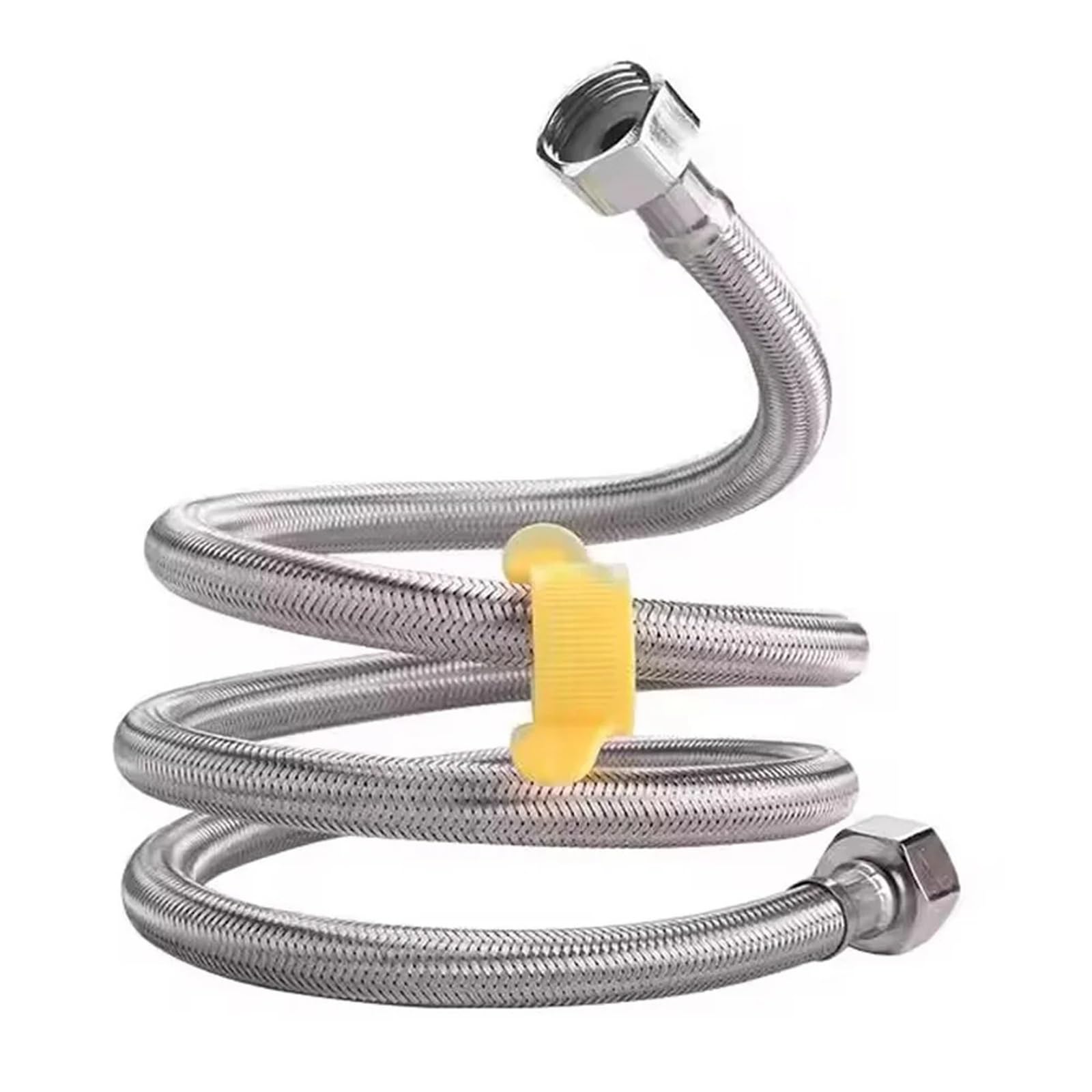 Manguera trenzada flexible a prueba de explosiones for grifo agua cocina y baño, 2 unidades, 20/40/60/100/150/200 cm, G1/2 pulgada Para Baños(Color A,200cm)