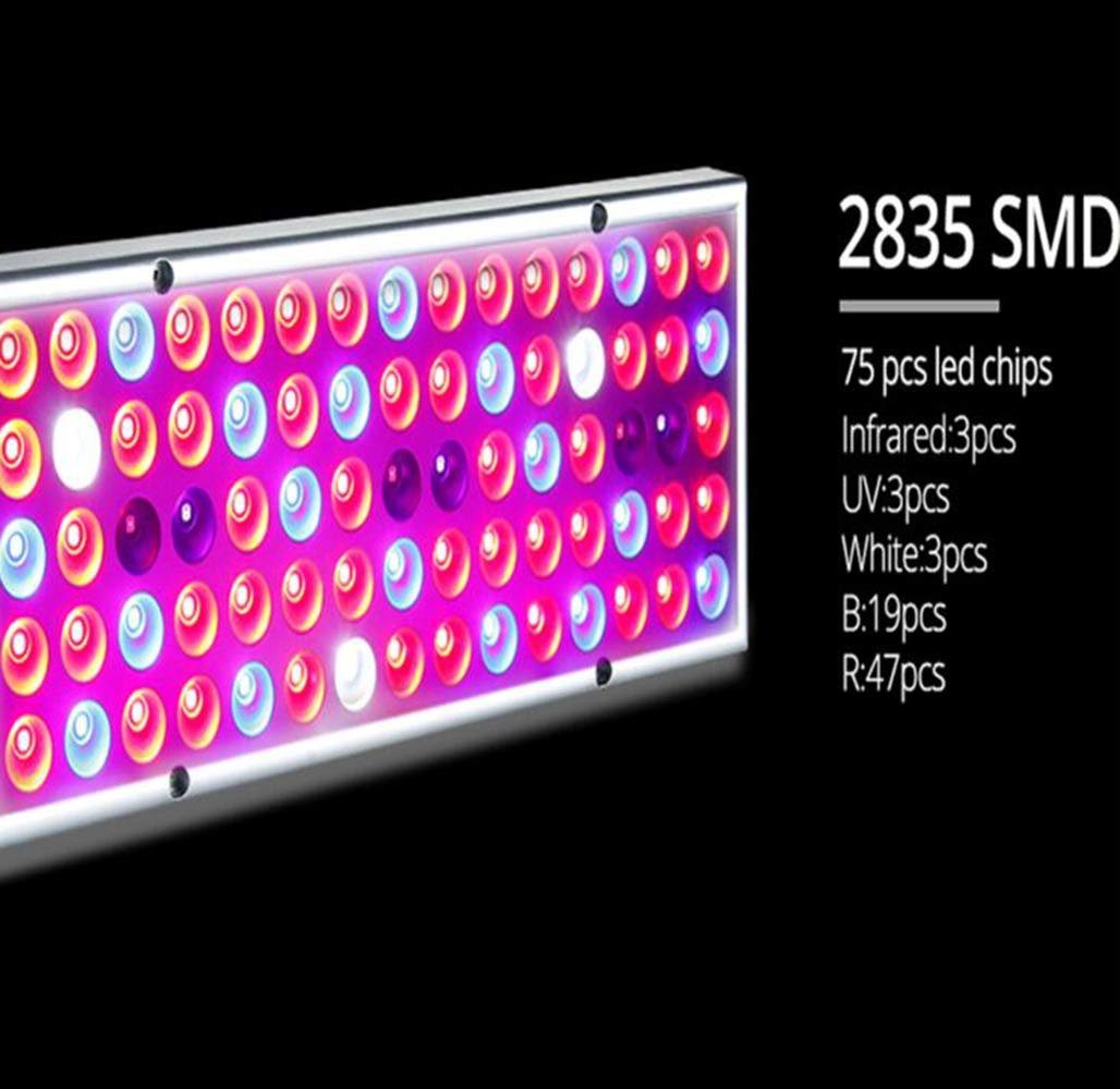 Llevado Crece Las Bombillas, 75LEDS, Full Spectrum Crece Las lámparas, para Plantas de Interior, sembrador, crianza, Verduras, Flores