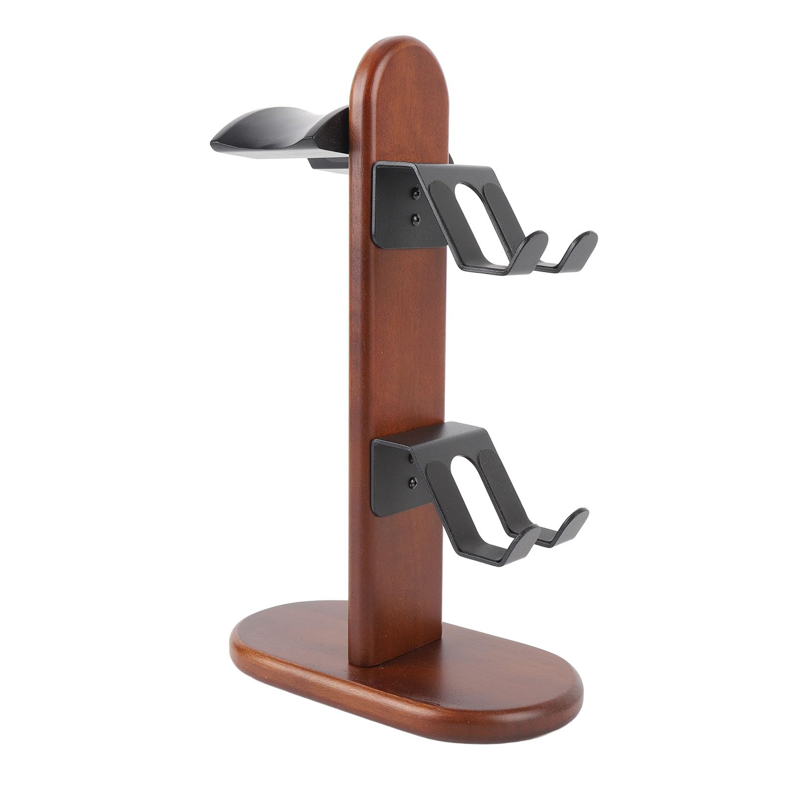 Vvikizy Gaming -Controller -Stand, Walnut Wood Aluminium Alloy Desktop Organizer mit Kopfhörerhalter, für Pro -Controller und Smartphones