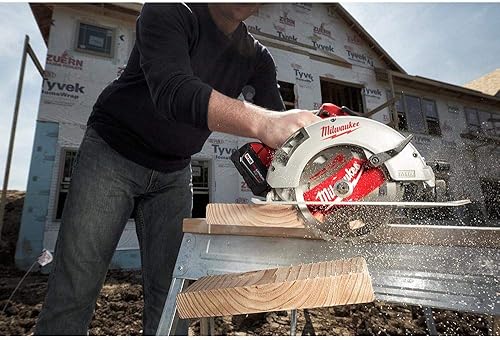 Miniatura 7 de Milwaukee 2992-22 M18 18-Volt Litio-Ion Brushless - Taladro de martillo inalámbrico y sierra circular (2 herramientas) con dos baterías de 4.0 Ah