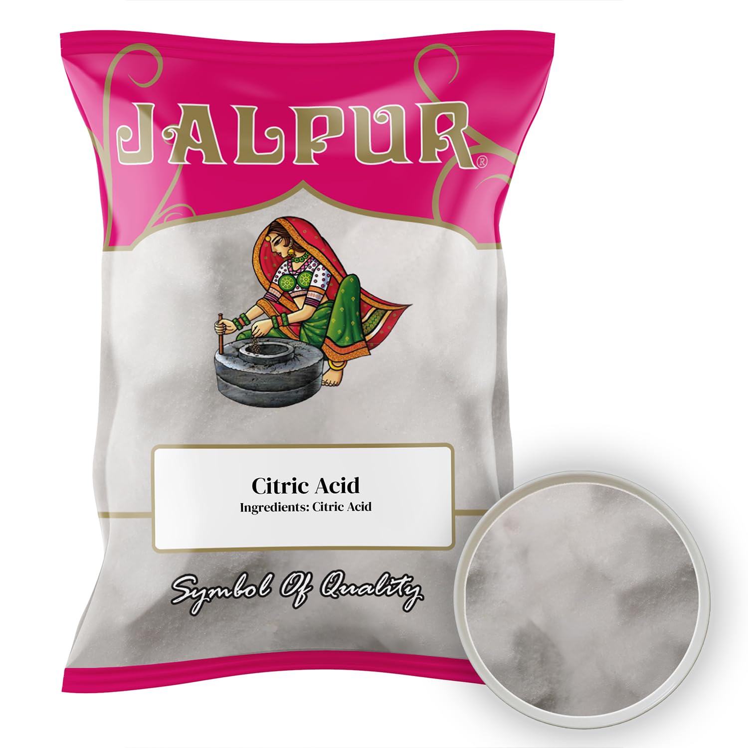 Jalpur Citric Acid Preservative, Citric Citrate Lemon Acid Edible 50g