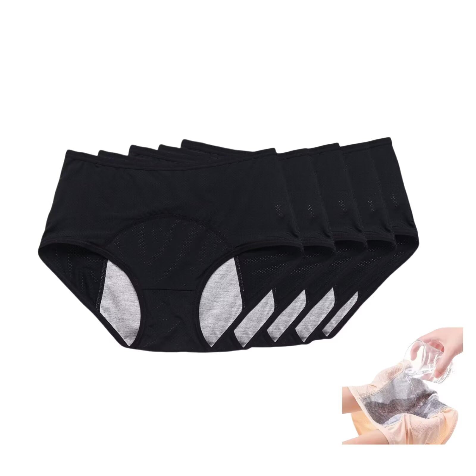 Leakproof Ladies Underwear - Panties Leakproof Underwear, Panties for Women Over 60s with Incontinence