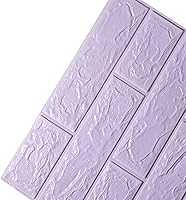 Vista 21 de ECYC Ltd Paneles de pared de espuma de ladrillo 3D de 13.78 x 30.31 x 0.18 pulgadas, paneles de papel tapiz de espuma autoadhesivos, calcomanías